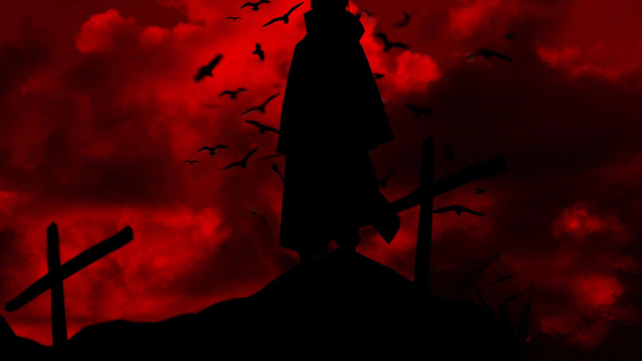 2050x1160 Wallpaper Uchiha Itachi, Naruto Shippuuden, Silhouette • Wallpaper For You HD Wallpaper For Desktop & Mobile, Desktop