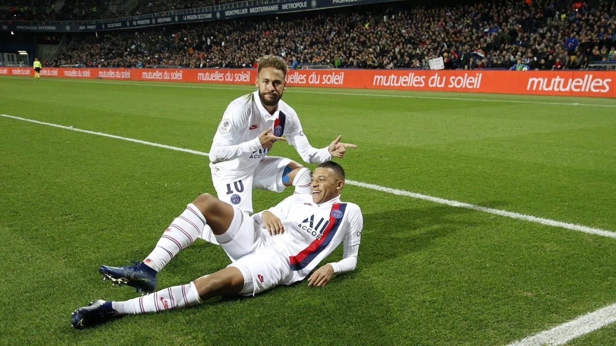 1200x680 Neymar And Mbappe Celebration Wallpaper & Background Download, Desktop