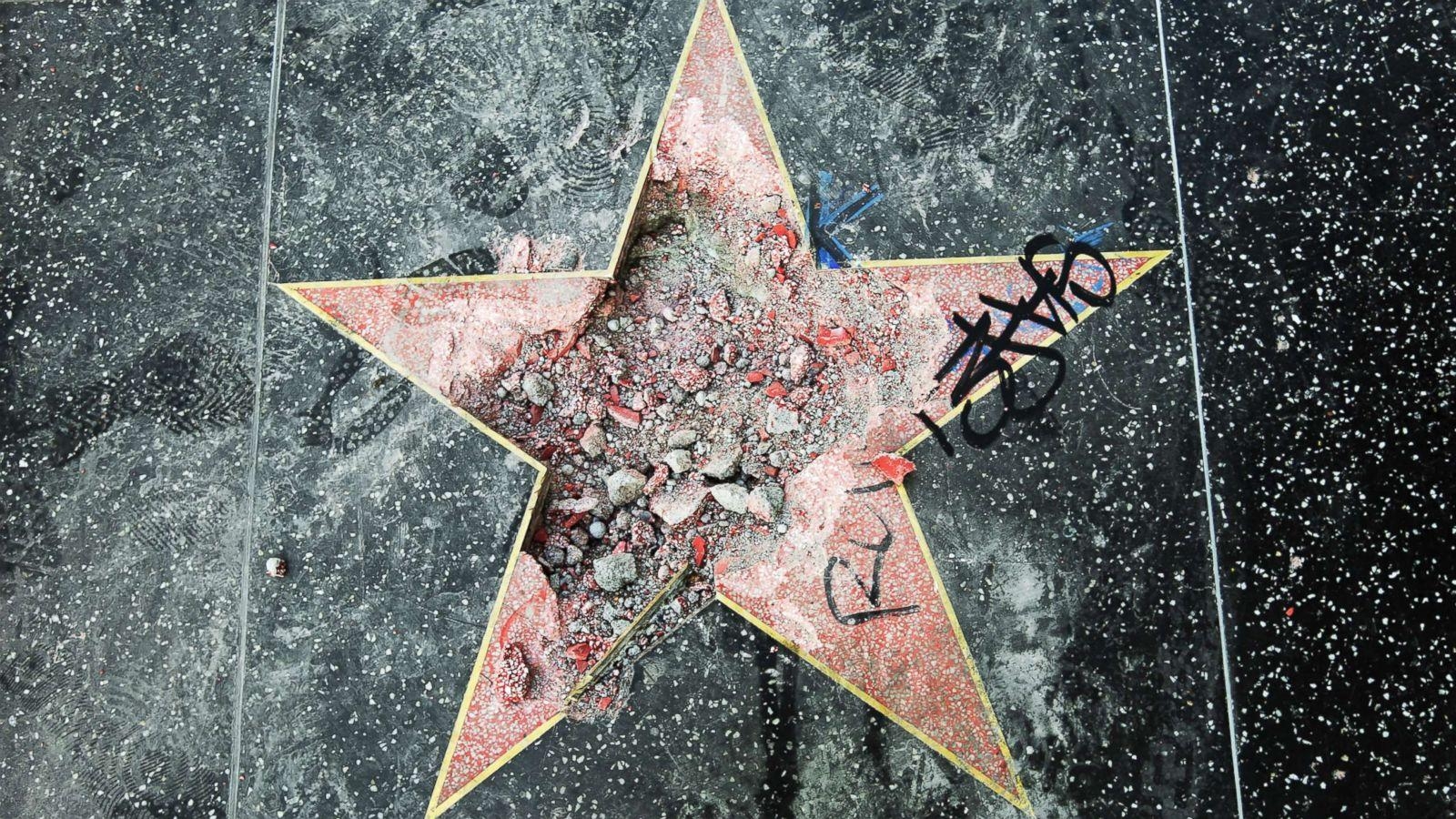 1600x900 Trump's Hollywood Walk of Fame star destroyed again, Desktop