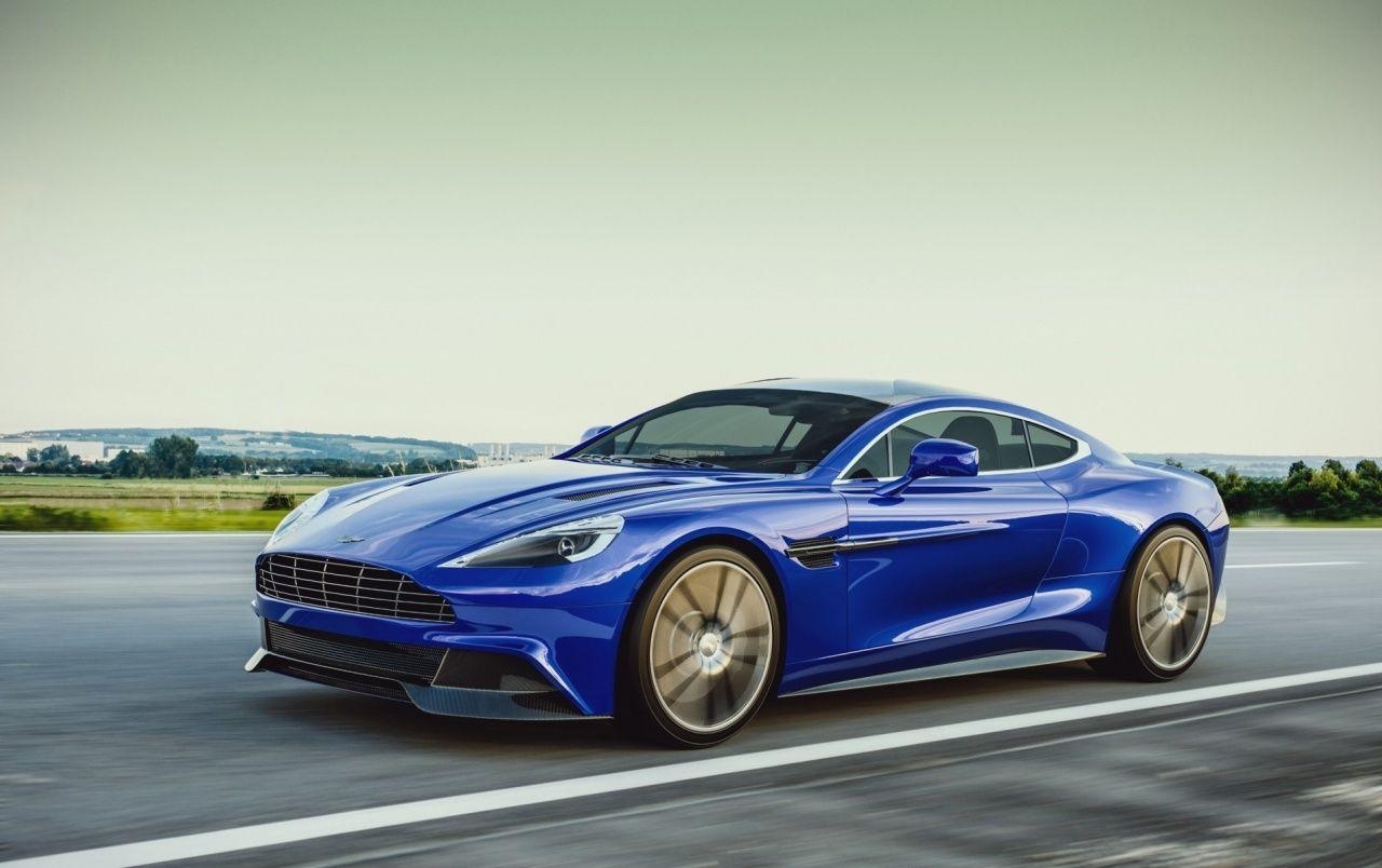 1280x810 Blue Aston Martin Vanquish On wallpaper. Blue Aston Martin, Desktop