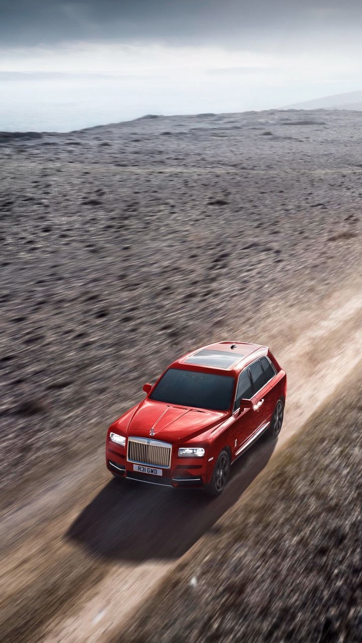 720x1280 Wallpaper Red Rolls Royce Cullinan, Outdoor. Rolls Royce Cullinan, Luxury Cars Rolls Royce, Rolls Royce, Phone