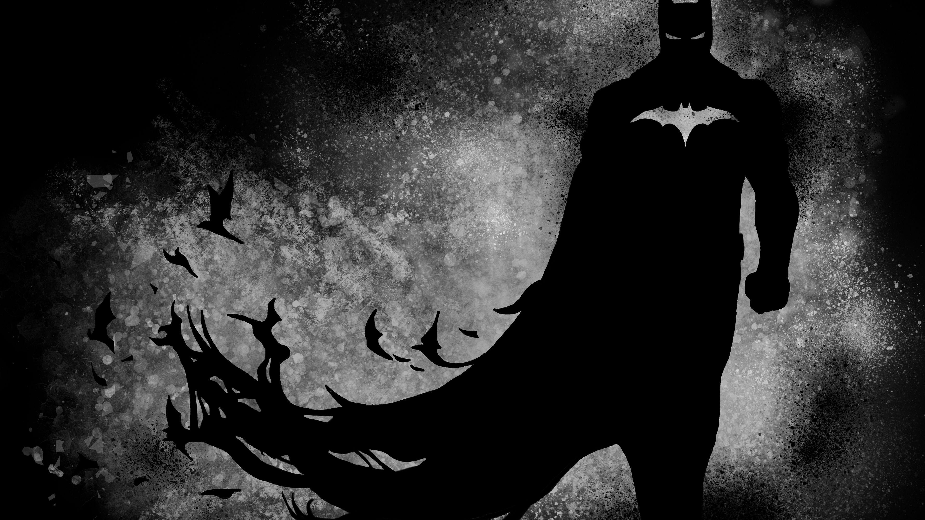 3840x2160 The Dark Knight Paint 4k Superheroes Wallpaper, Hd Wallpaper, Behance Wallpaper, Batman Wallpaper, Artwork Wallpape. Batman Wallpaper, Batman Painting, Batman, Desktop