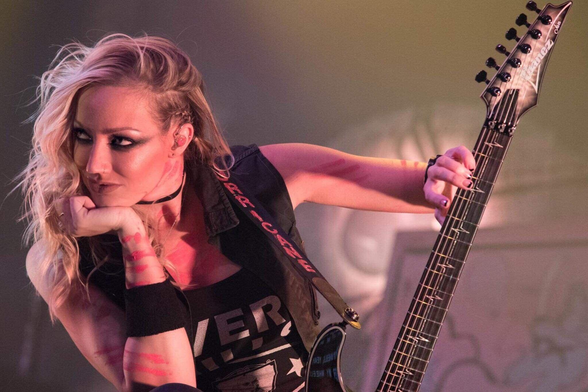 2050x1370 Nita Strauss. Bitch; Turn that Shit Up!!. Hair, Desktop