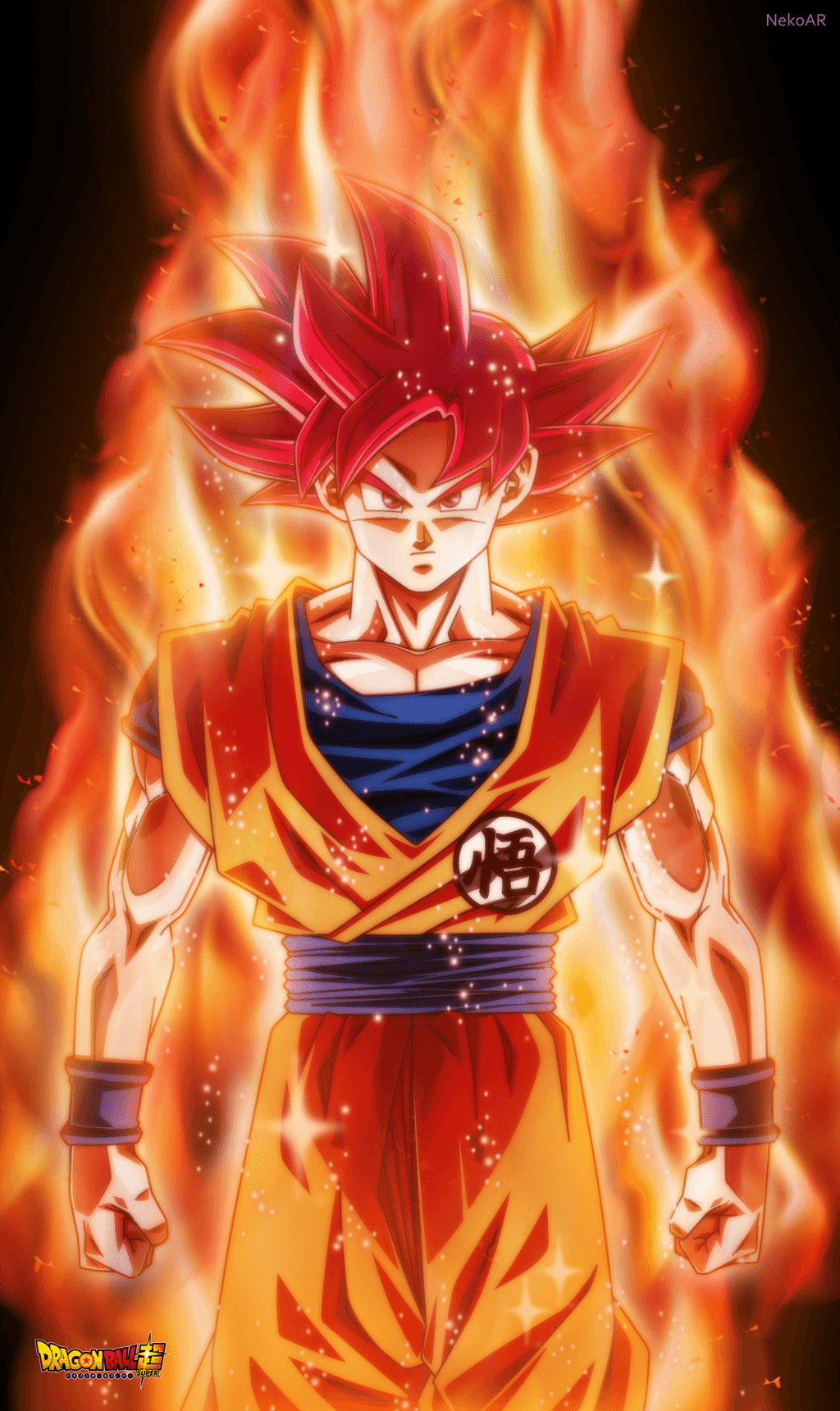 1030x1720 Dragon Ball Z Goku Super Saiyan God Wallpaper Free, Phone