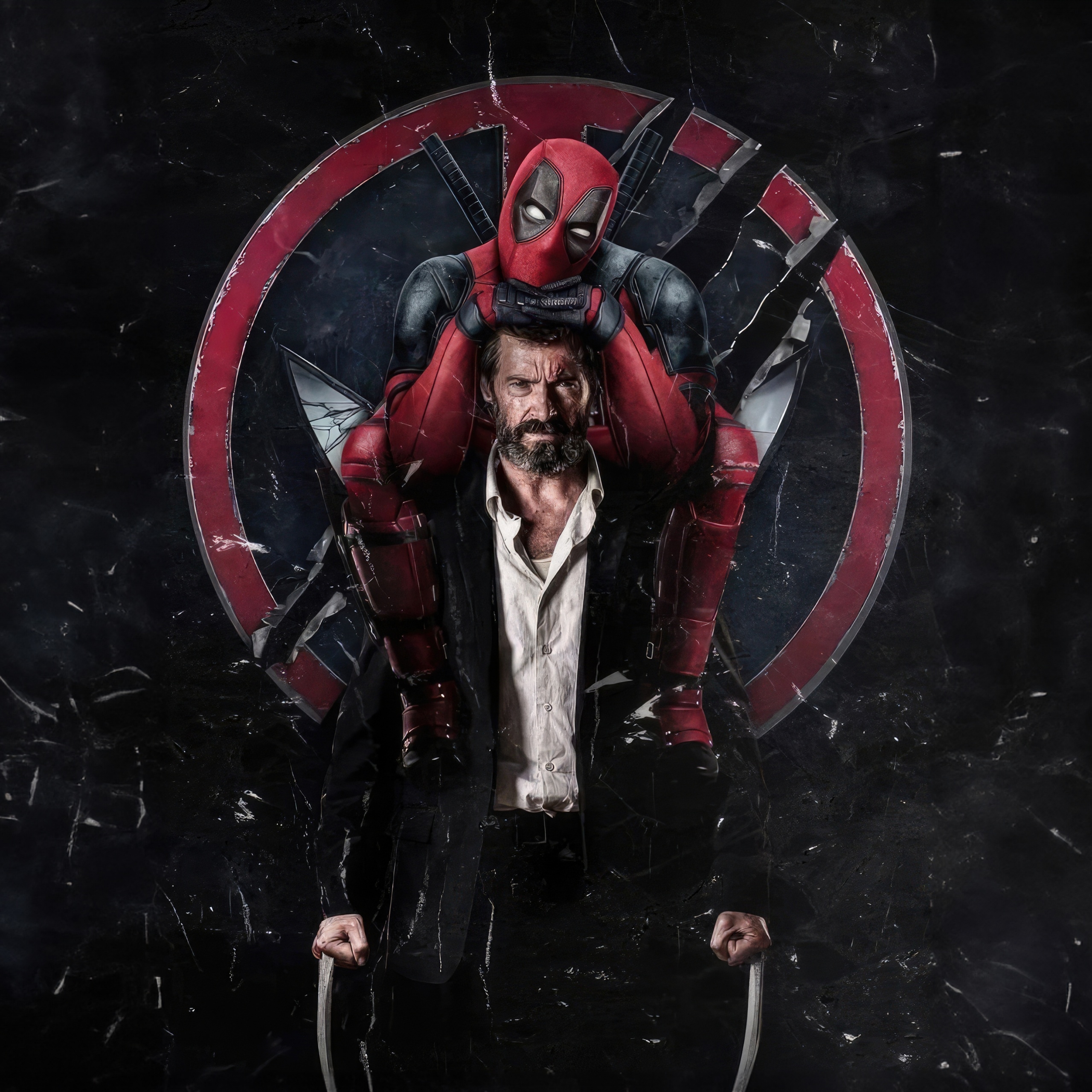 2560x2560 Wallpaper 4K, Concept Art, 5K, Hugh Jackman, Phone