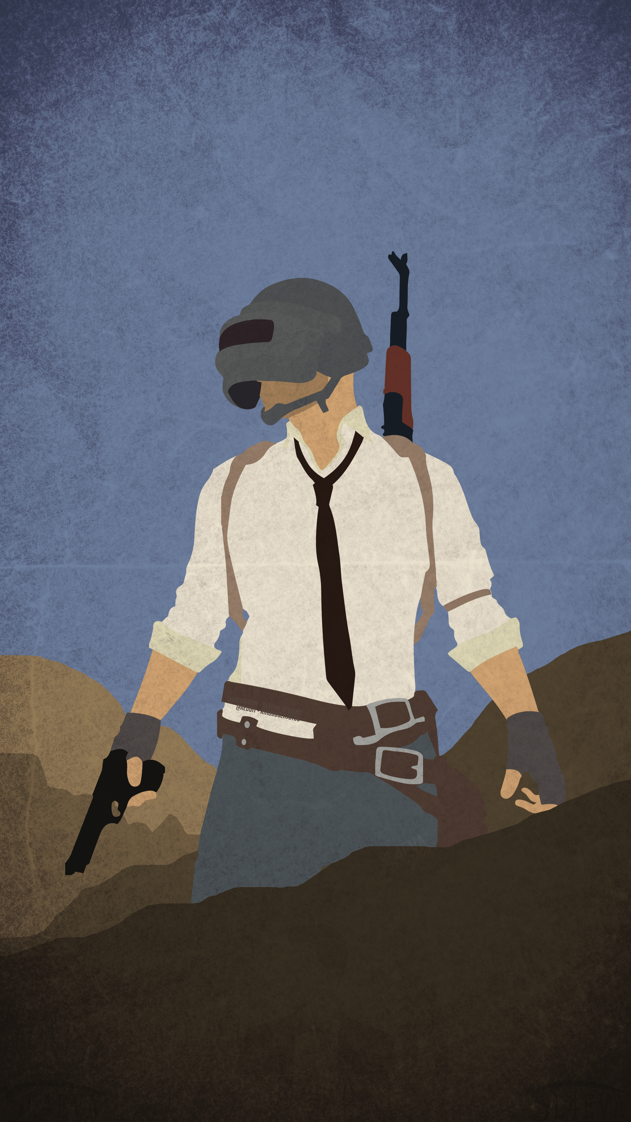 2160x3840 PUBG Minimal Mobile Wallpaper, Phone