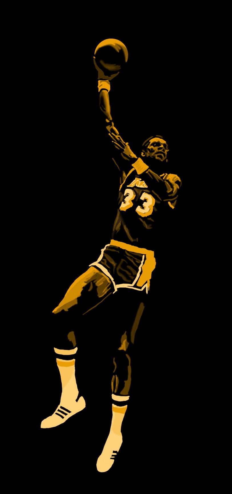 820x1730 Kareem Abdul Jabbar Art, Phone