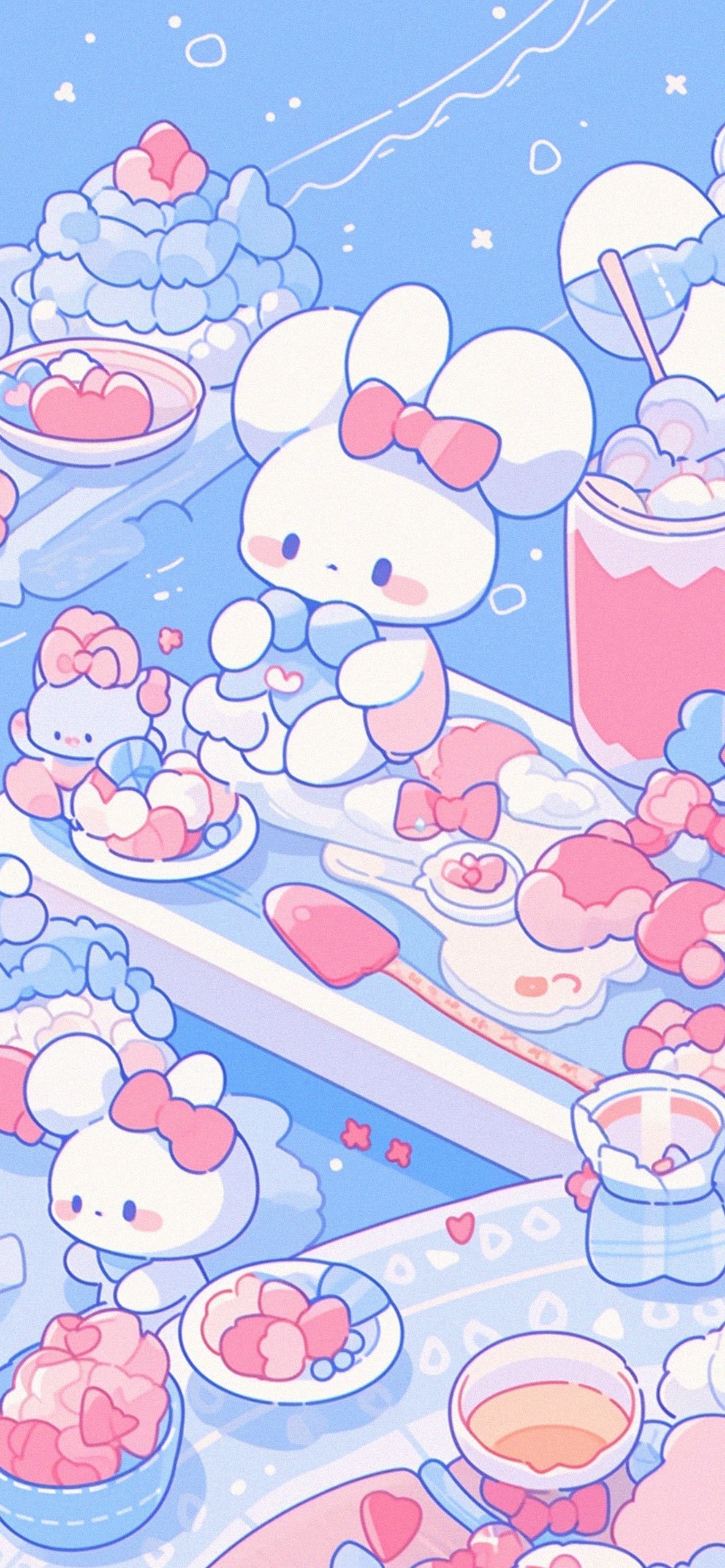 1190x2560 Sanrio Cinnamoroll Cute Art Wallpaper, Phone