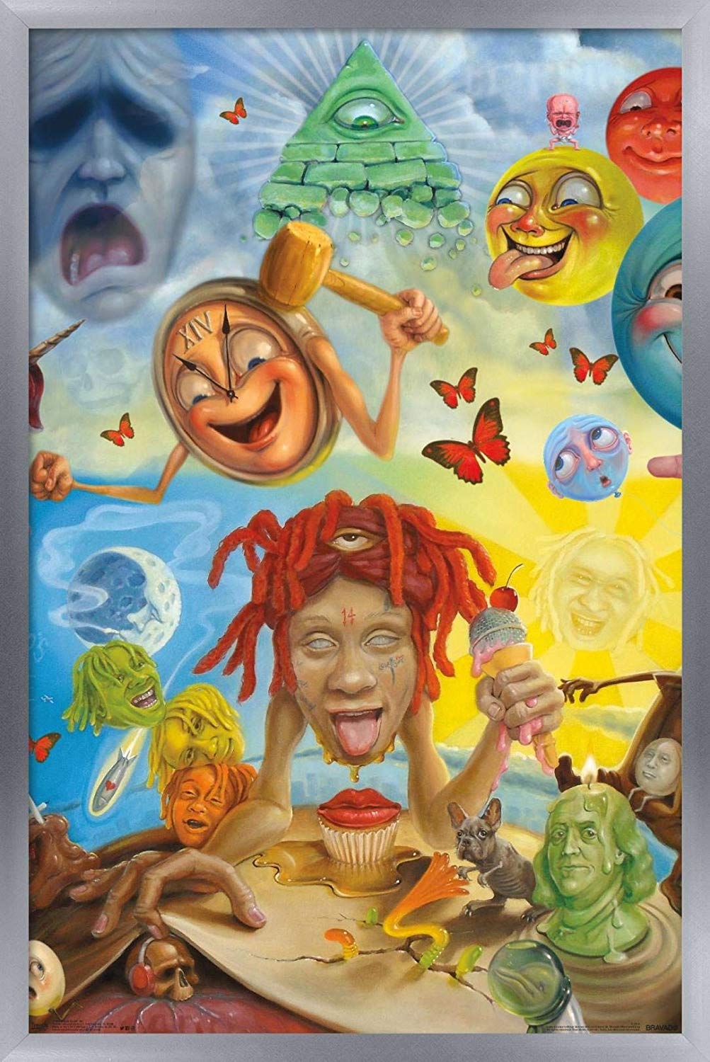 1010x1500 Trends International Trippie Redd Art Wall Poster, Phone