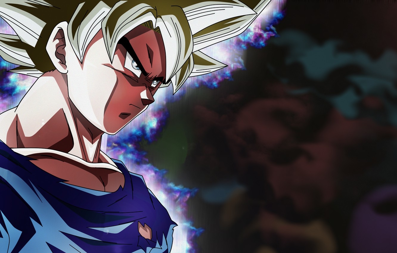 1340x850 Wallpaper look, background, profile, guy, Dragon Ball, Dragonball, aura power image for desktop, section сёнэн, Desktop