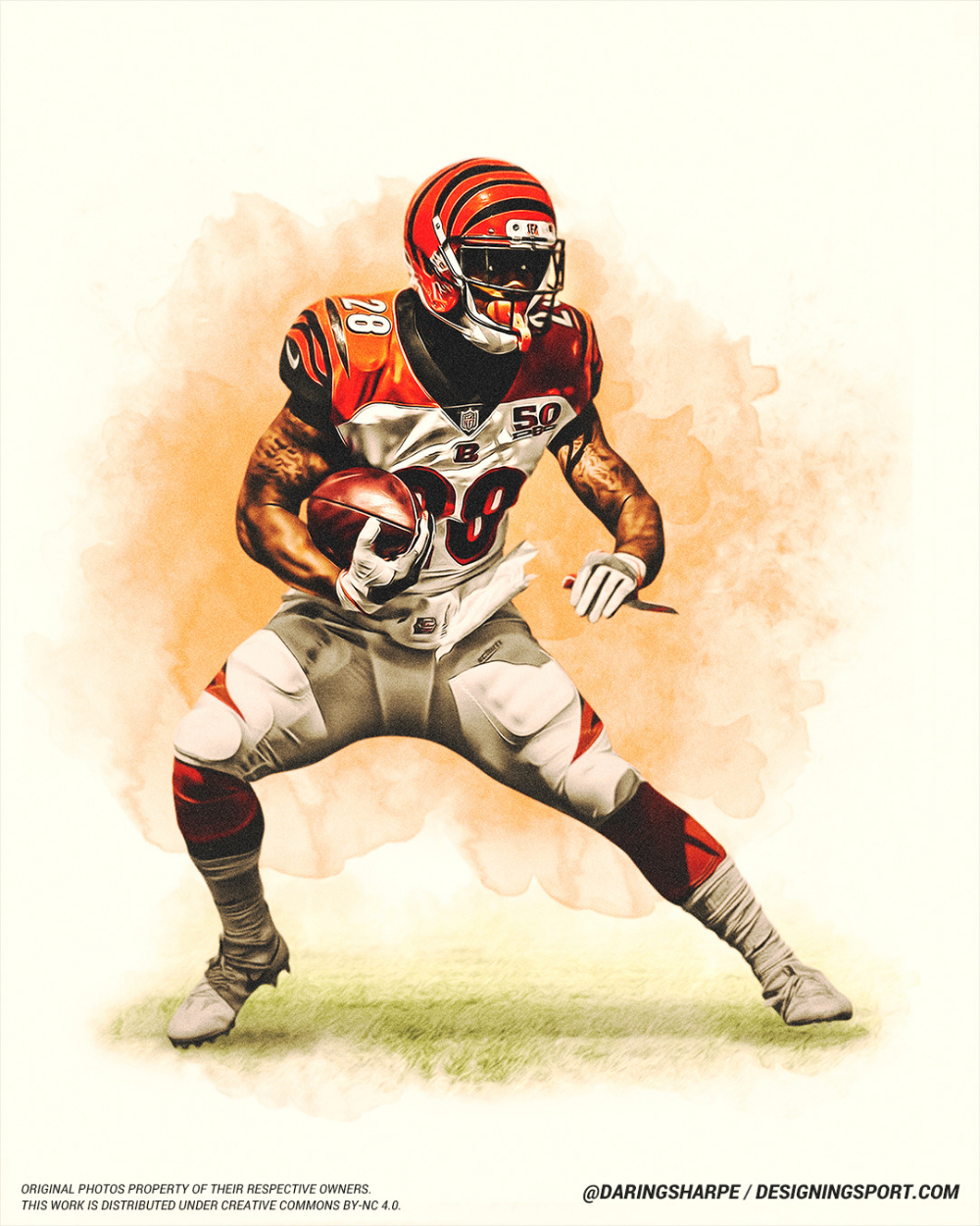 1000x1250 Joe Mixon, Cincinnati Bengals. Daring Boy Interactive, Phone