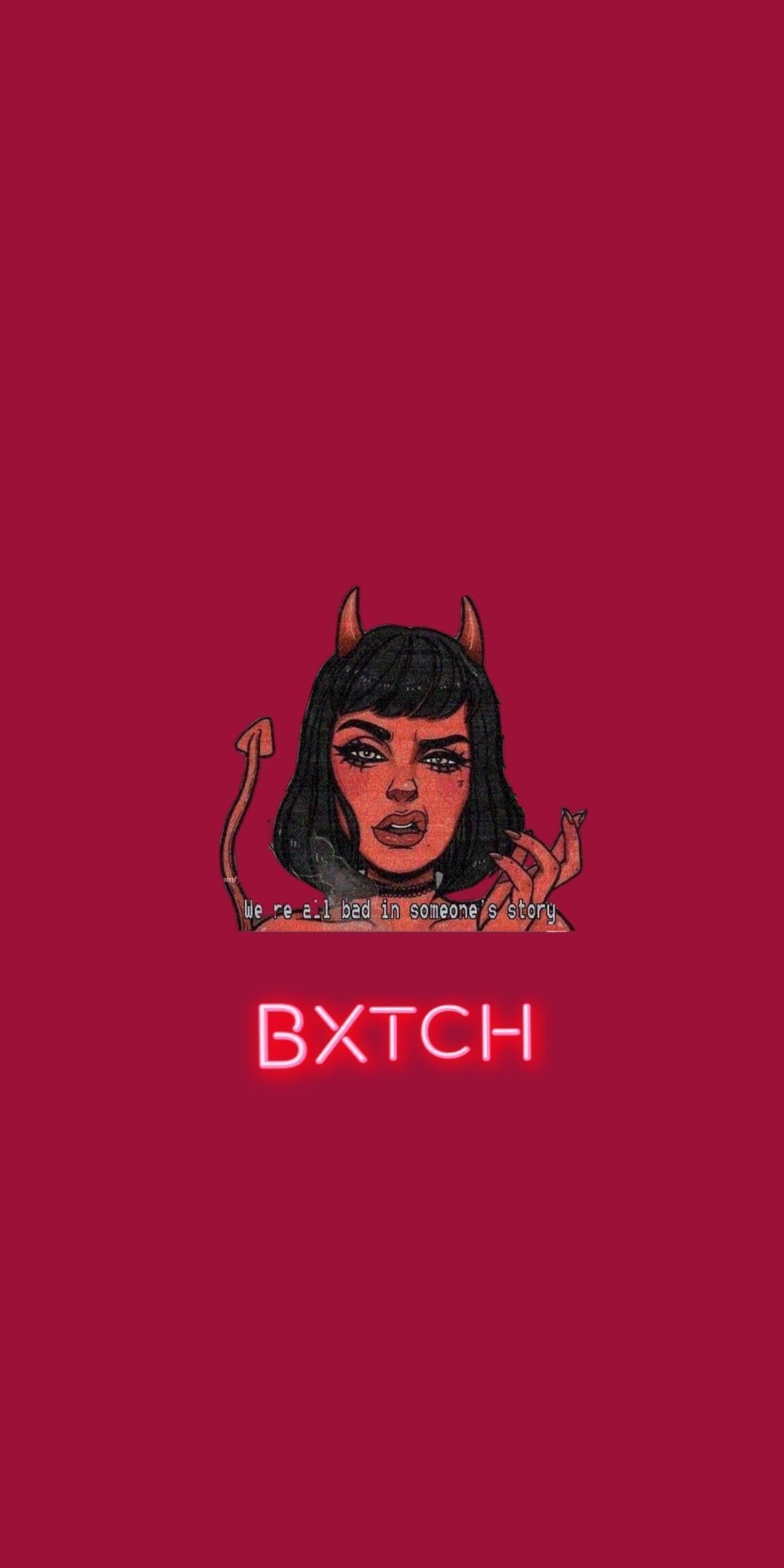 1080x2160 B*tch Wallpaper, Phone