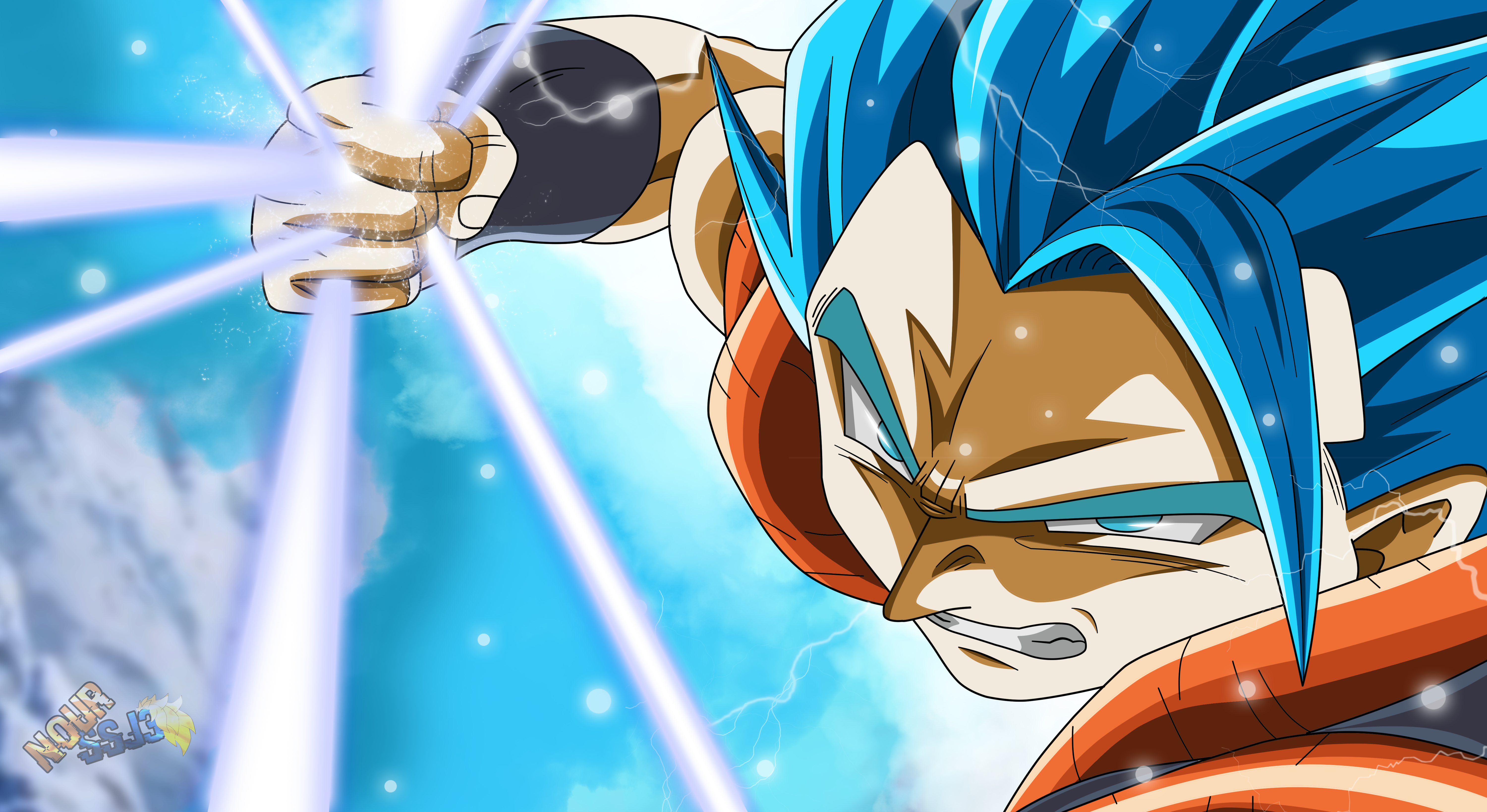 6000x3280 Gogeta (Dragon Ball), Super Saiyan God wallpaper. Others, Desktop