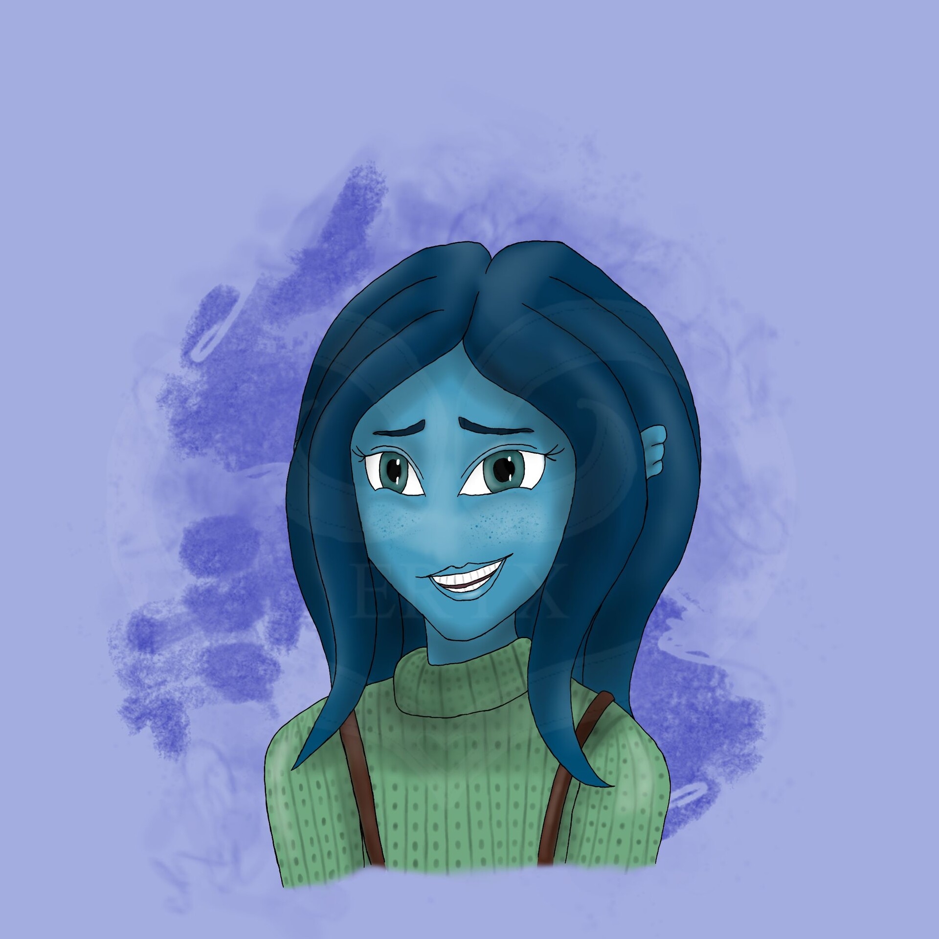 1920x1920 Ruby Gillman Fanart, Teenage Kraken Movie, Phone