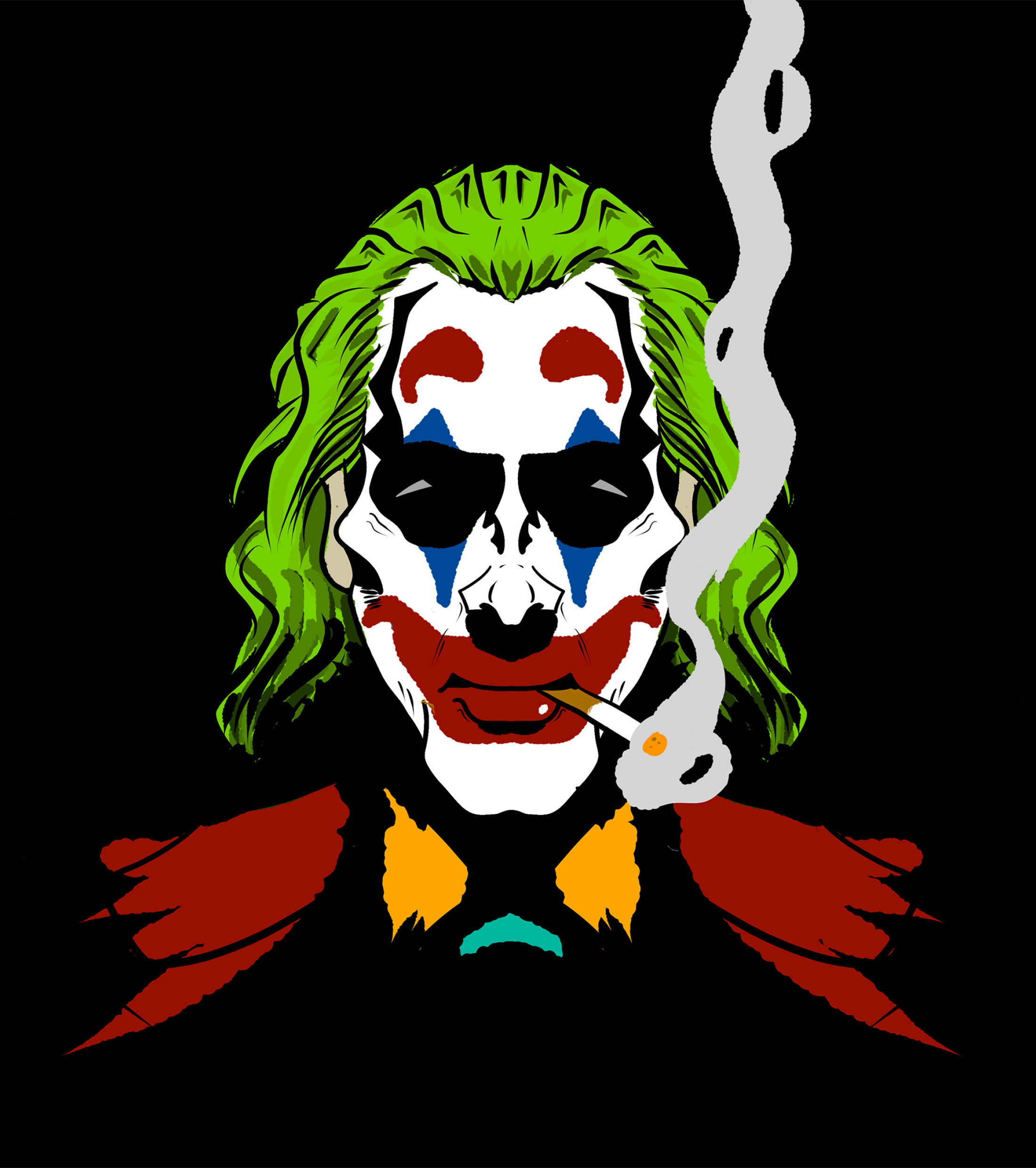 2200x2480 Joker Smoking  Resolution Wallpaper, HD, Phone