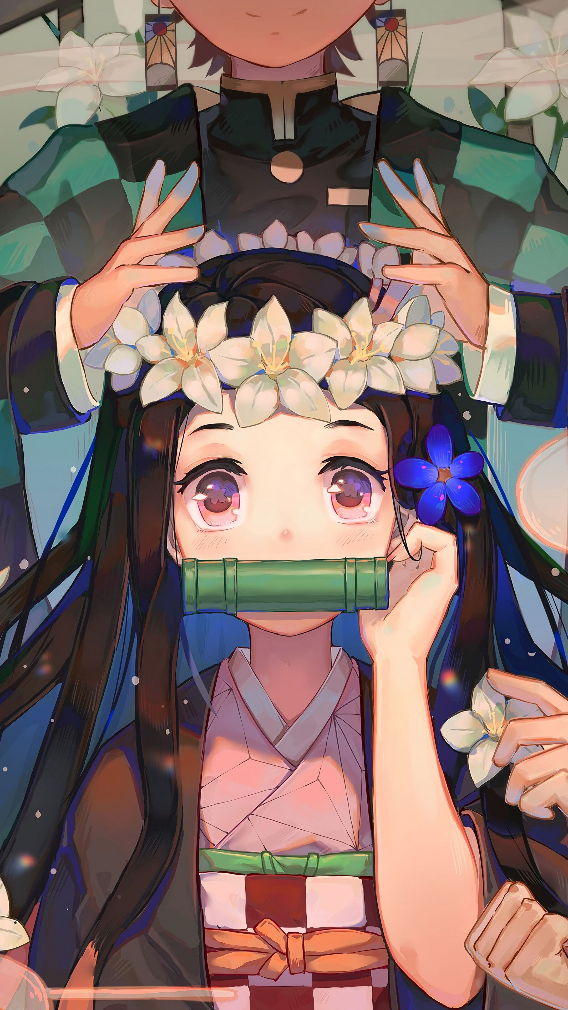 2160x3840 Nezuko Kamado, Kimetsu no Yaiba, 4K iPhone 6s, 6 HD, Phone