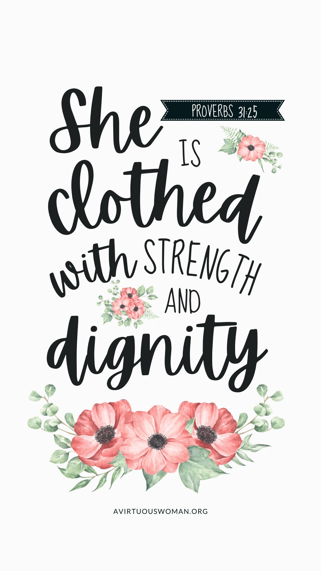 1080x1920 Proverbs 31:25 Phone Wallpaper, Phone