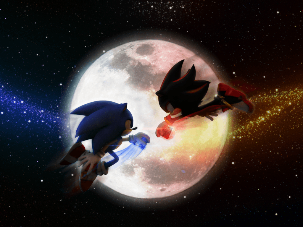 1030x770 Sonic VS Shadow, Desktop