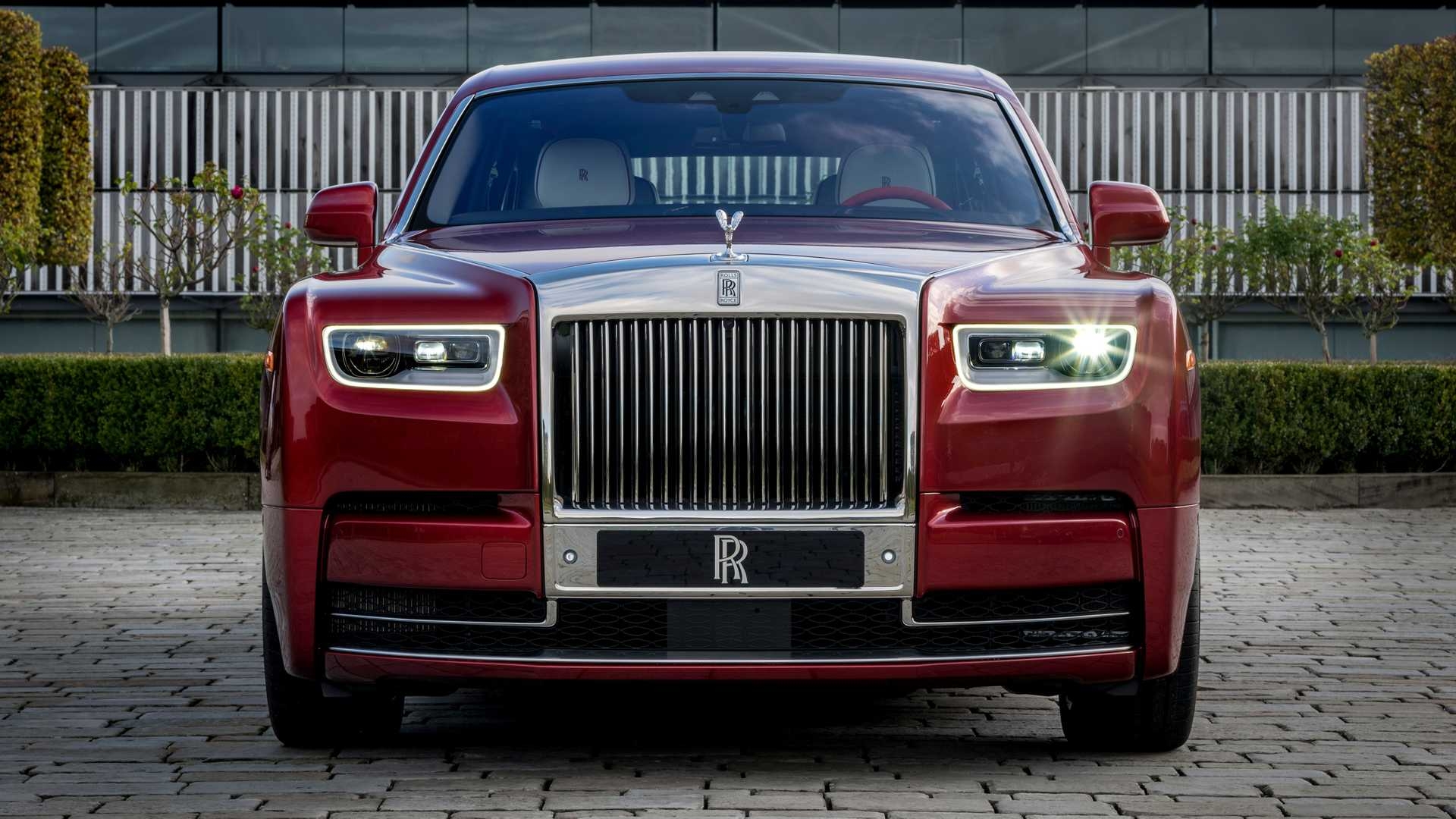 1920x1080 Rolls Royce Red Phantom Has Tiny Crystal Particles In Its Paint, Desktop