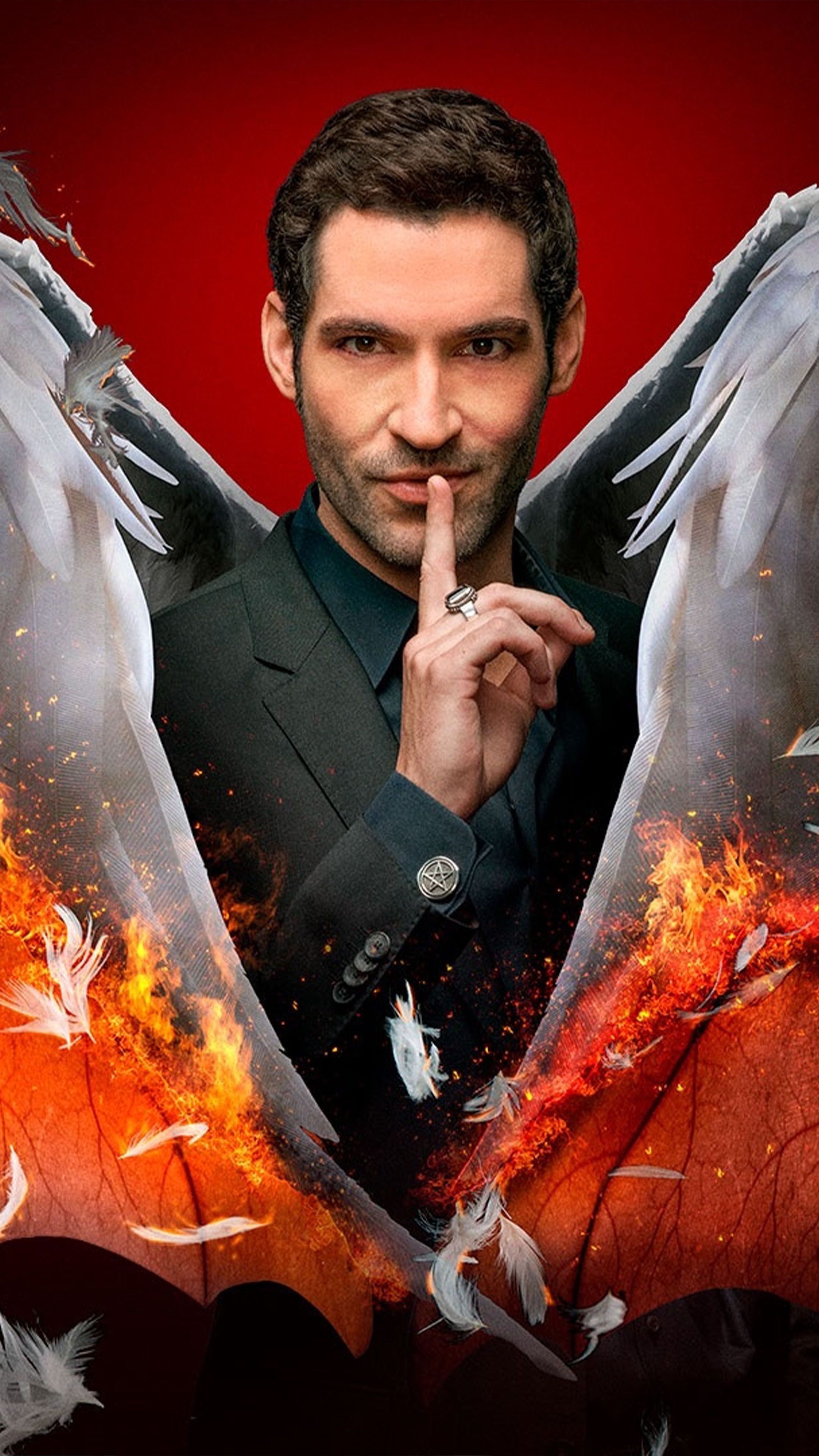 2160x3840 Tom Ellis In Lucifer Morningstar 2021 4K Ultra HD Mobile Wallpaper, Phone