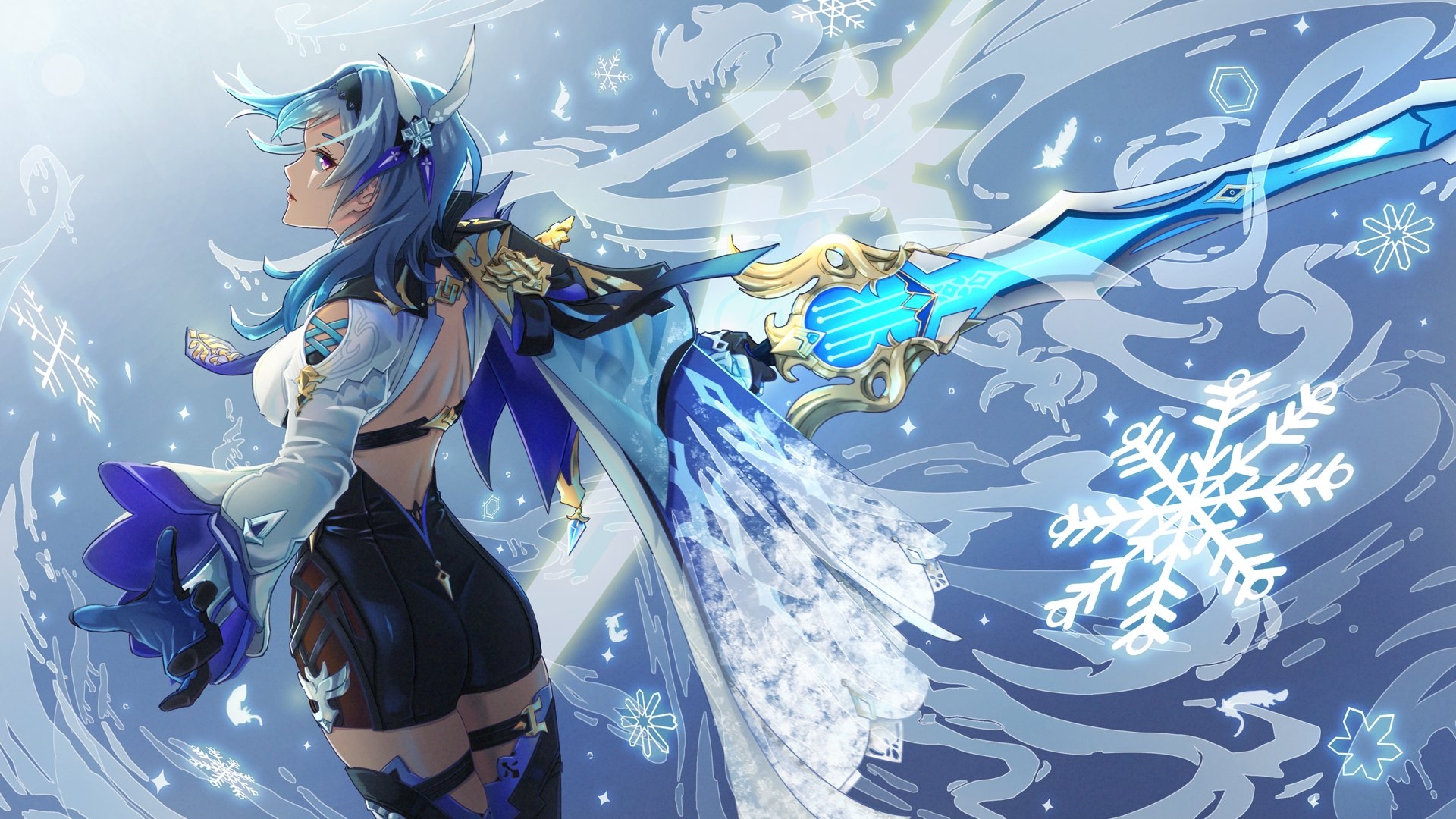 1920x1080 Eula Genshin Impact Wallpaper:, Desktop