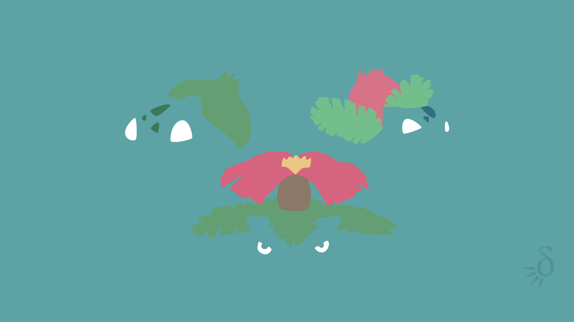 1920x1080 Bulbasaur Minimalist Ivysaur, Desktop