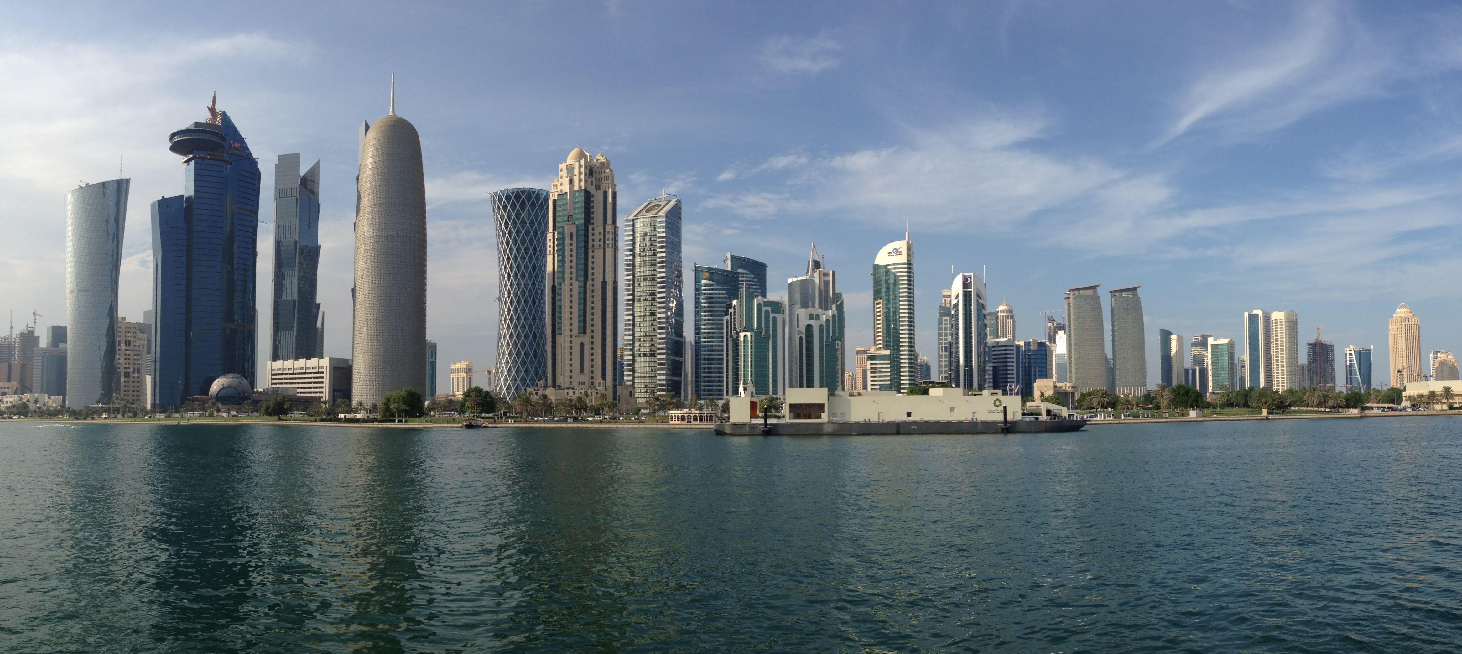 4670x2090 Doha Wallpaper. City Wallpaper Gallery, Dual Screen