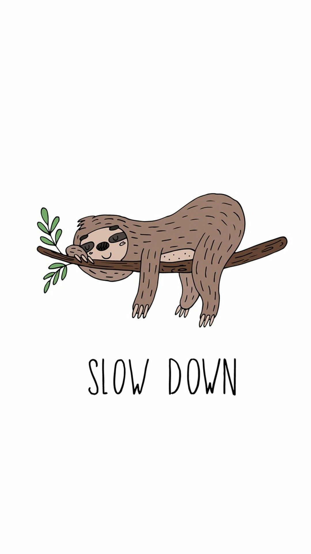 1080x1920 sloth phone wallpaper cartoon wallpaper, Sloth art, Cartoon wallpaper, Phone