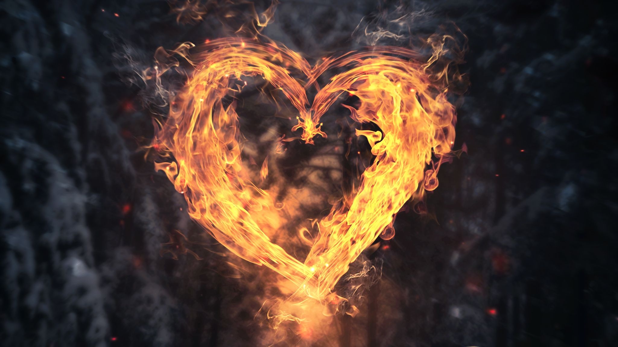 2050x1160 Burning Heart Laptop Full HD 1080P HD 4k Wallpaper, Image, Background, Photo and Picture, Desktop