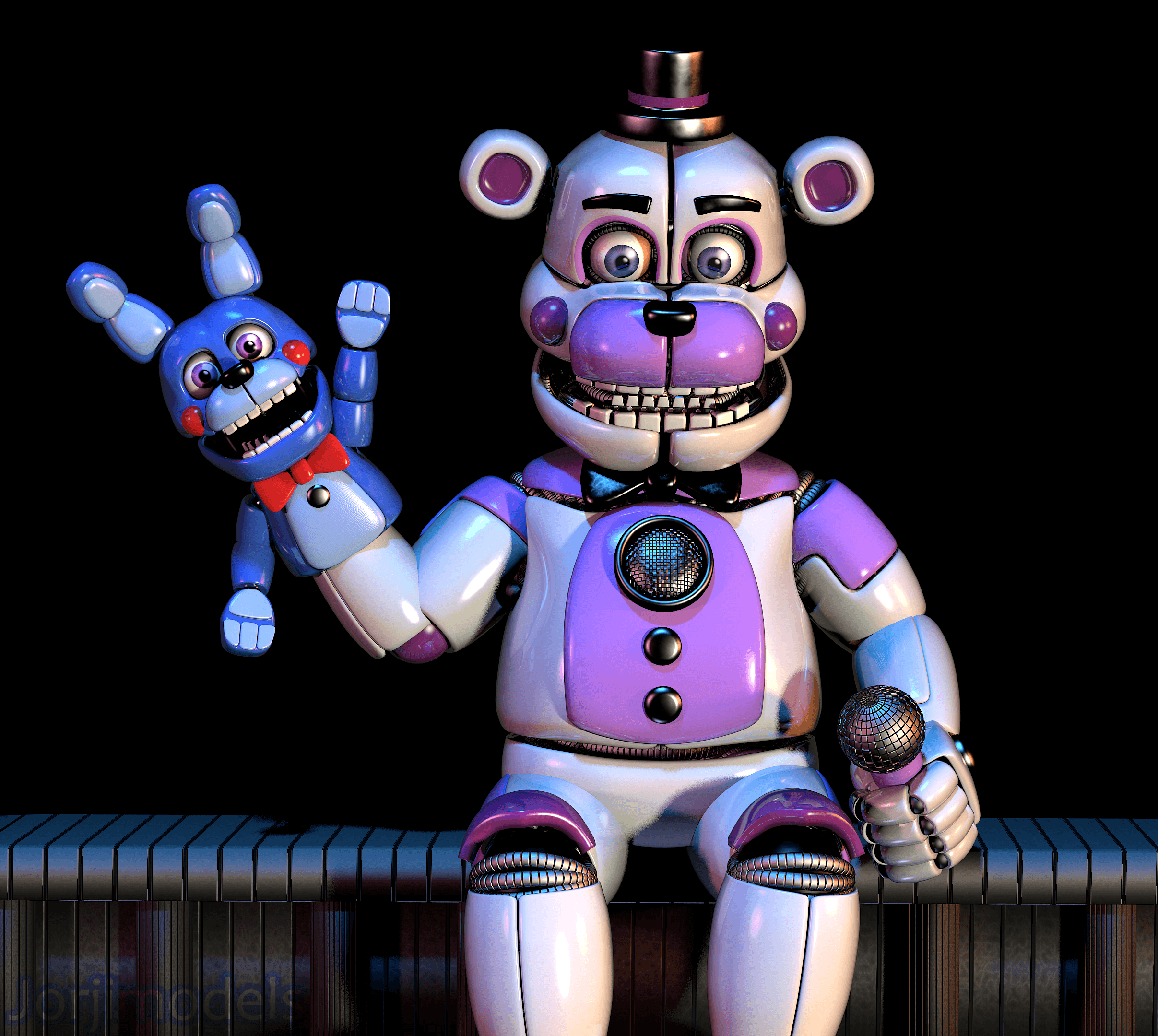 2420x2160 Funtime Freddy y Bonnie HD Wallpaper. Background Imagex2160, Desktop