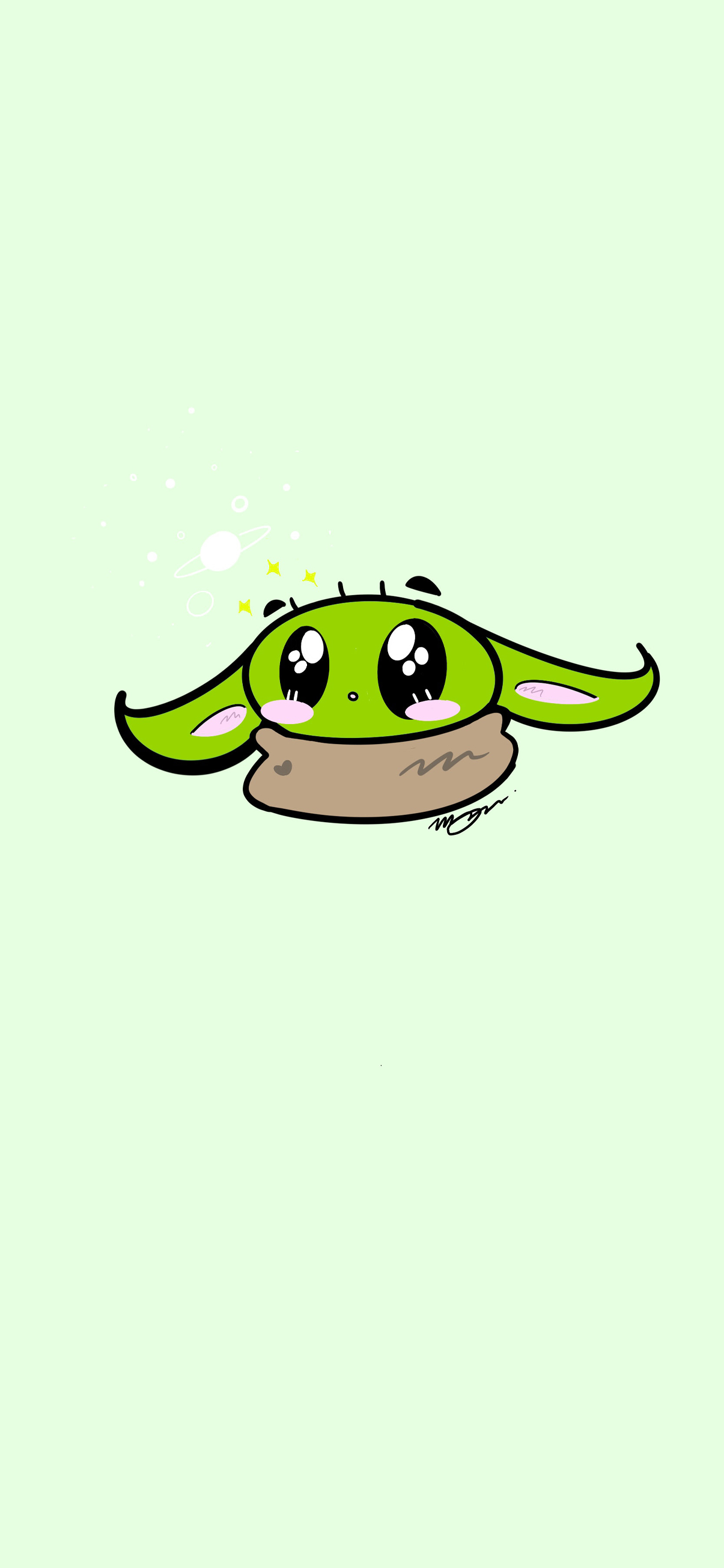 1210x2610 The child Baby Yoda background wallpaper, Phone