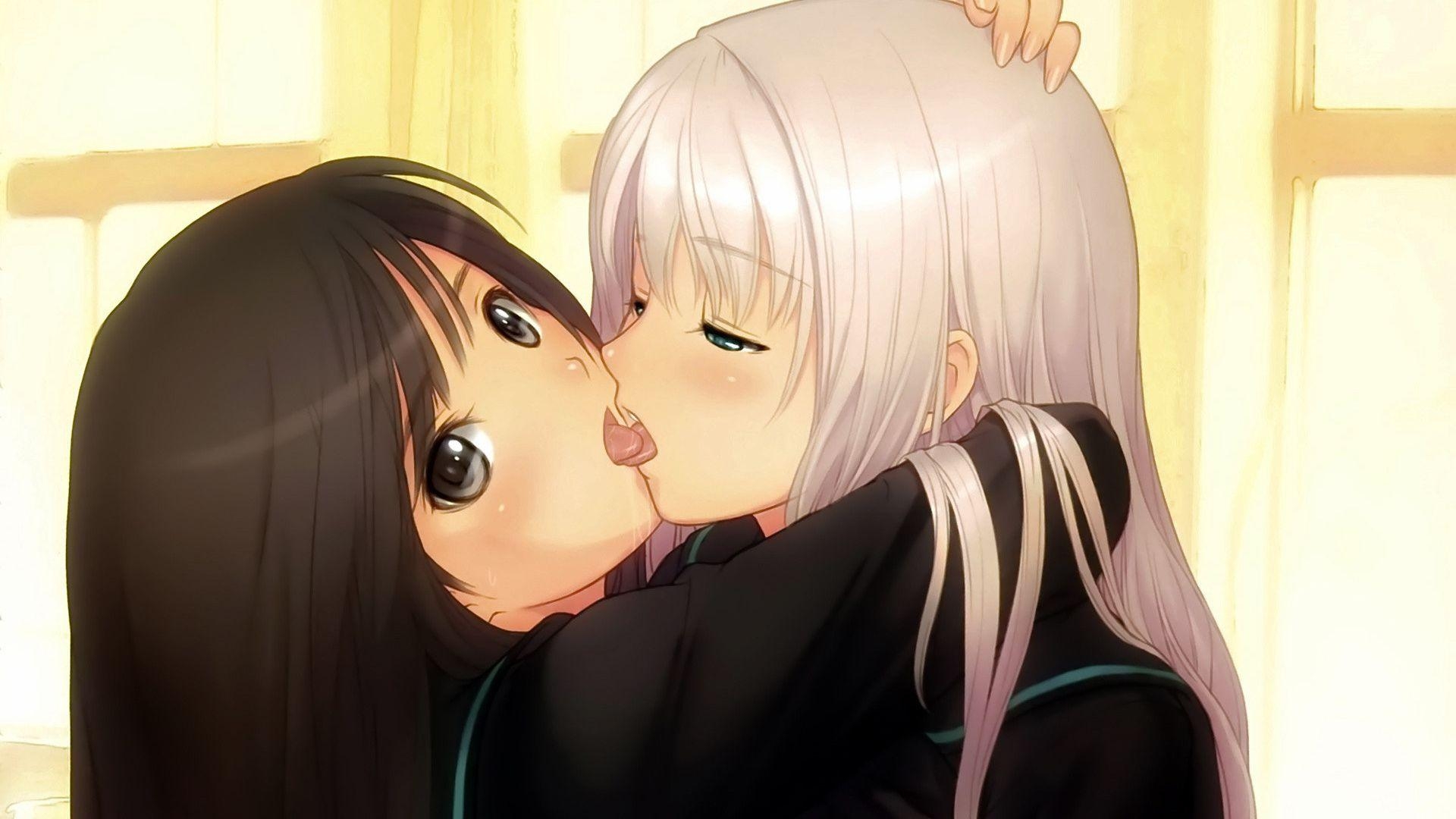 1920x1080 Anime Kiss Anime Girls wallpaper (Desktop, Phone, Tablet), Desktop