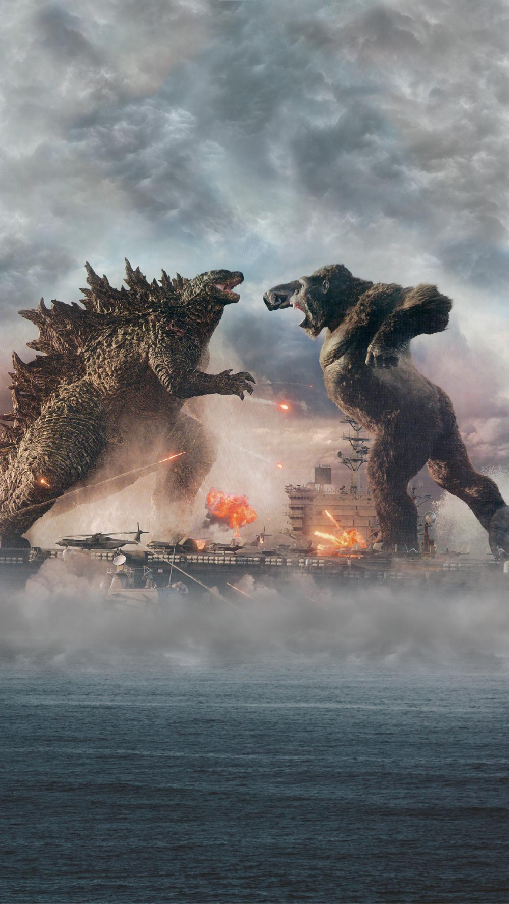 1000x1780 Godzilla vs Kong wallpaper attempt. Kong godzilla, Godzilla wallpaper, King kong vs godzilla, Phone