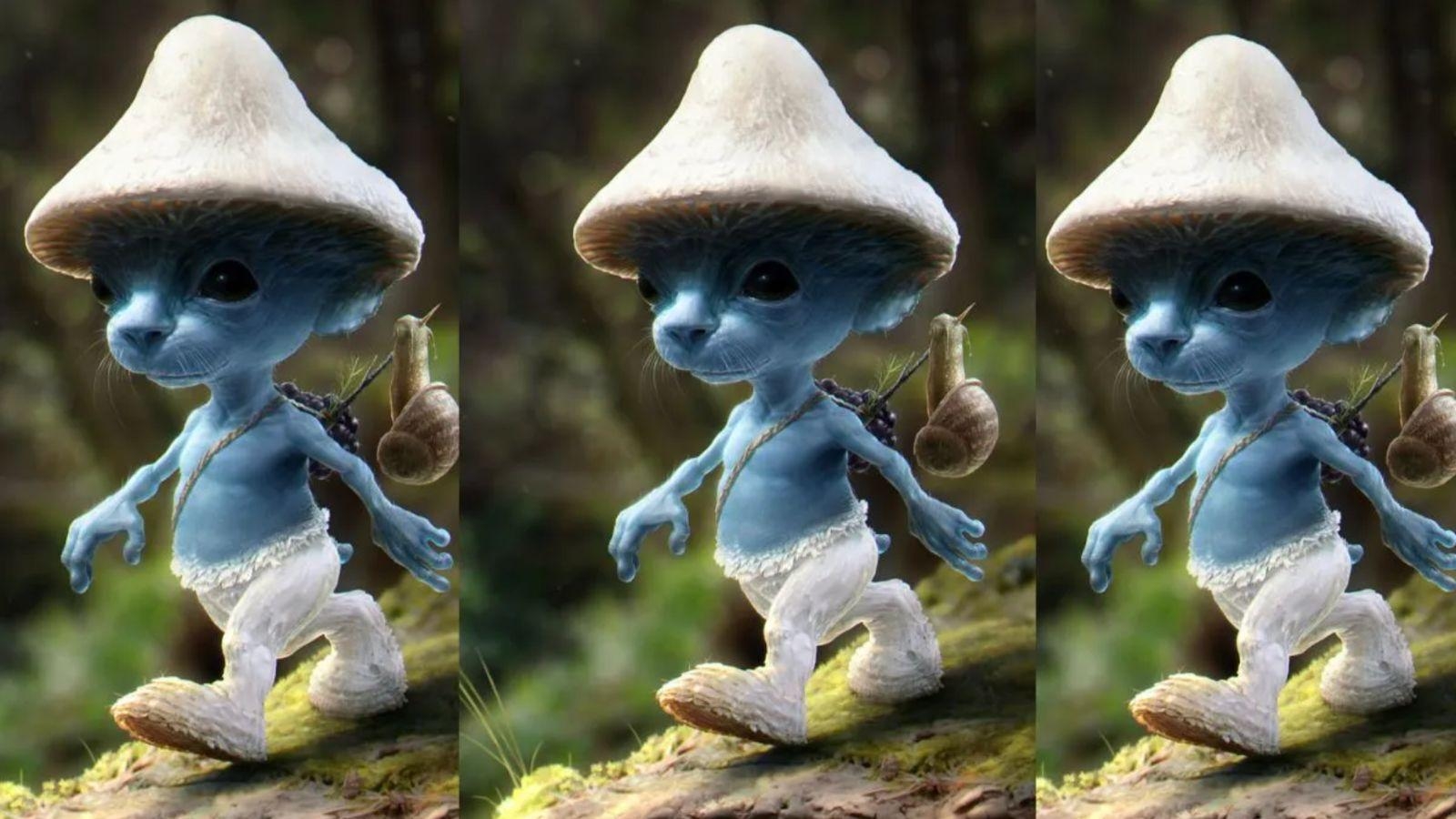 1600x900 What is the blue smurf cat on TikTok? Viral meme explained, Desktop