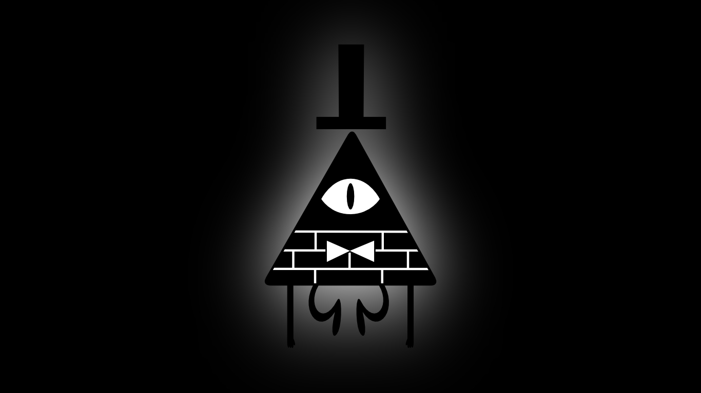 1370x770 Gravity Falls Bill Cipher Wallpaper, Desktop