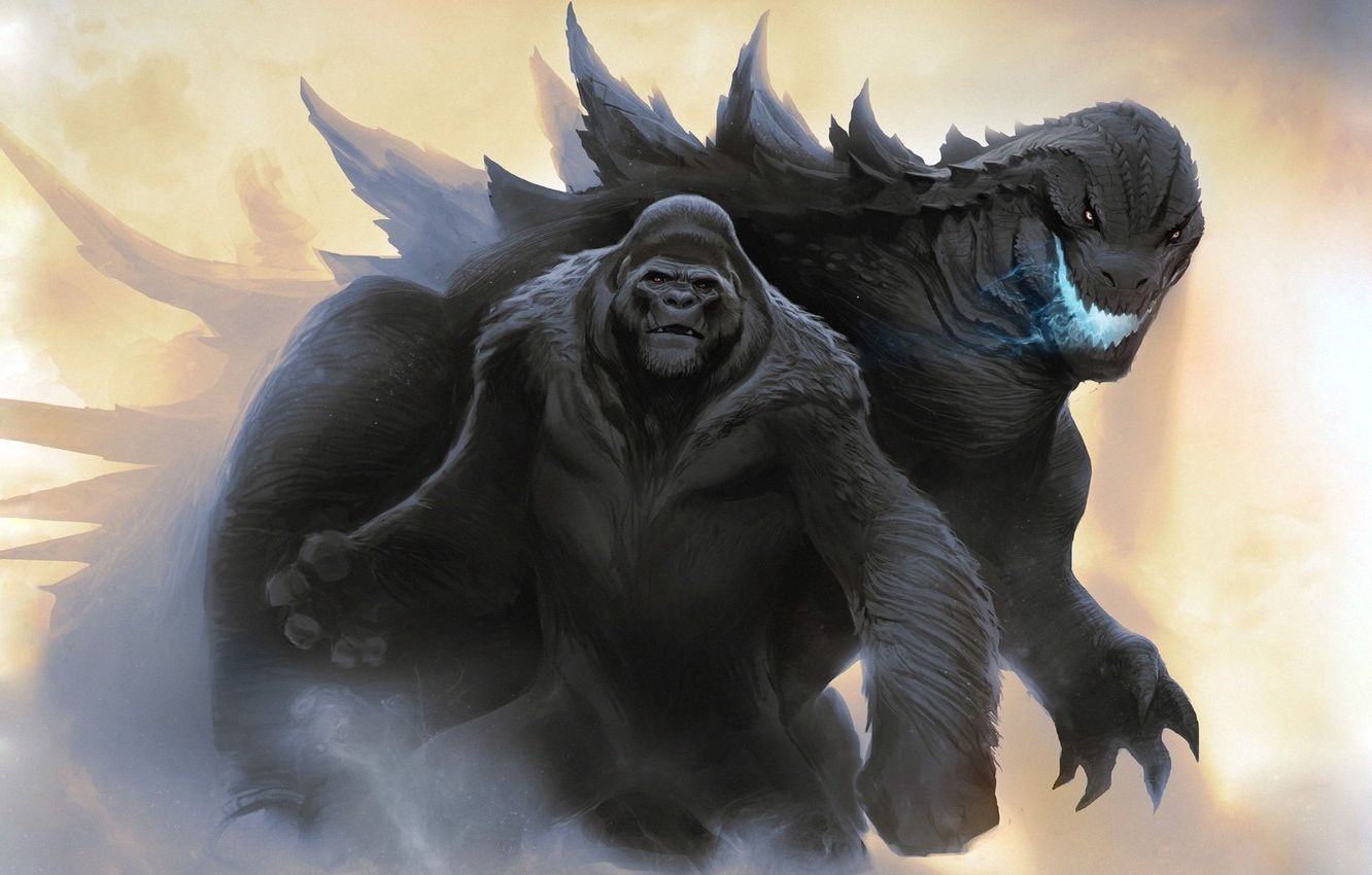 1340x850 Godzilla vs Kong Wallpaper, Desktop