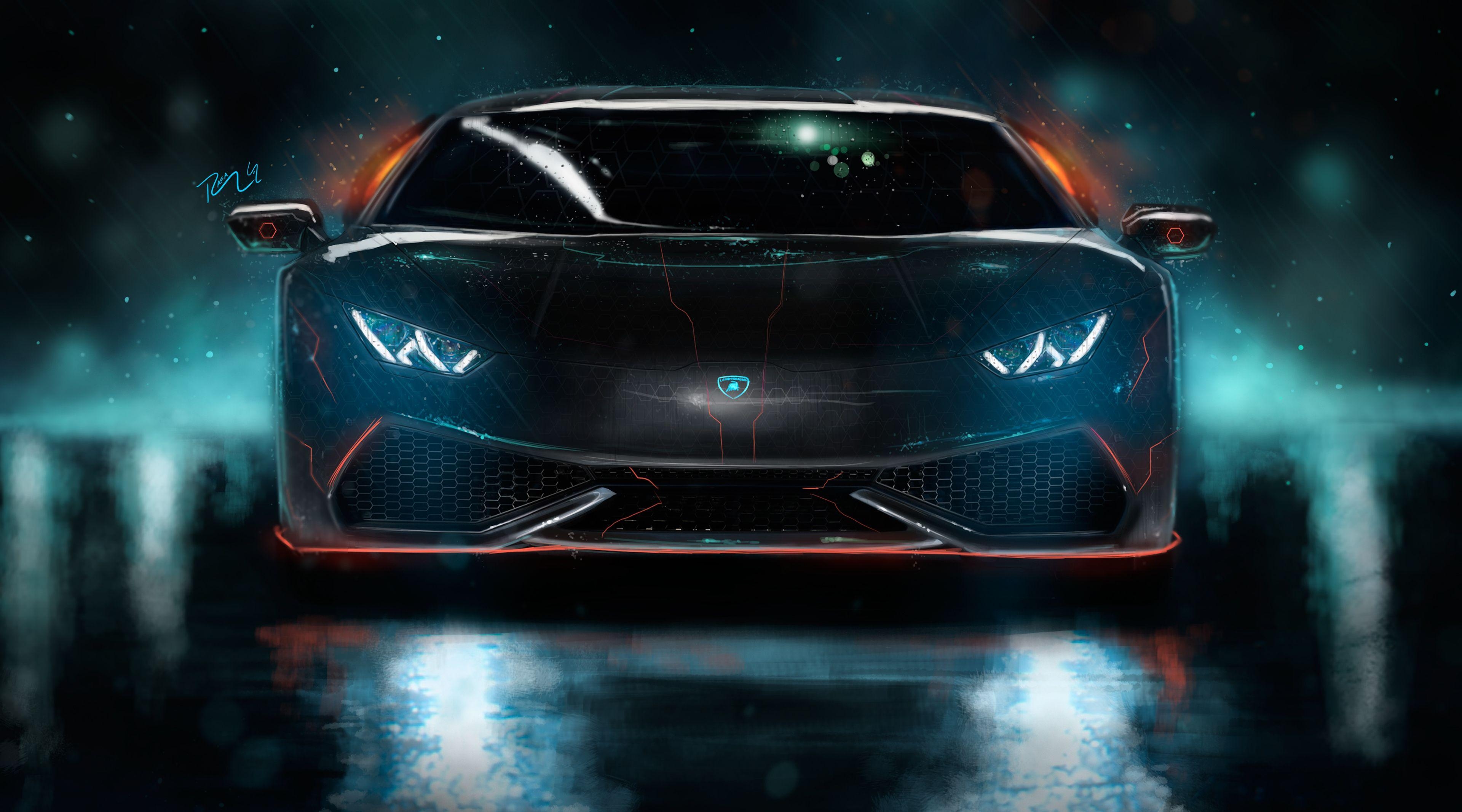 3840x2140 Neon Lamborghini Wallpaper Free Neon Lamborghini Background, Desktop