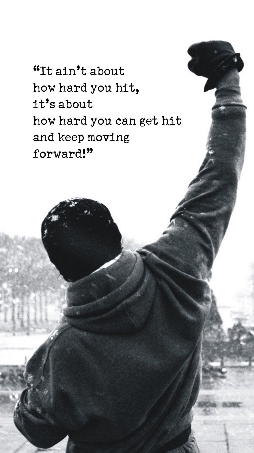 1080x1920 Typography iPhone Wallpaper Download For Free. Rocky balboa quotes, Rocky quotes, Fighter quotes, Phone