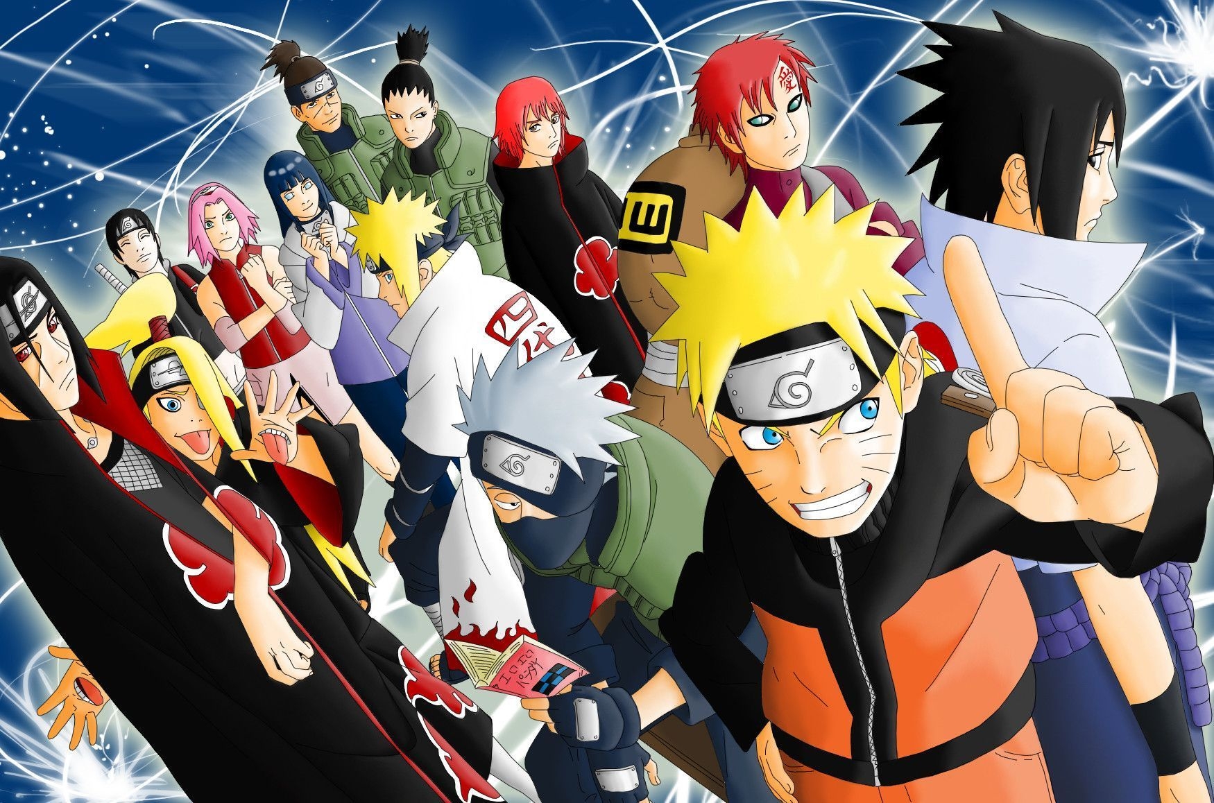 1750x1160 Naruto Characters Wallpaper, Desktop