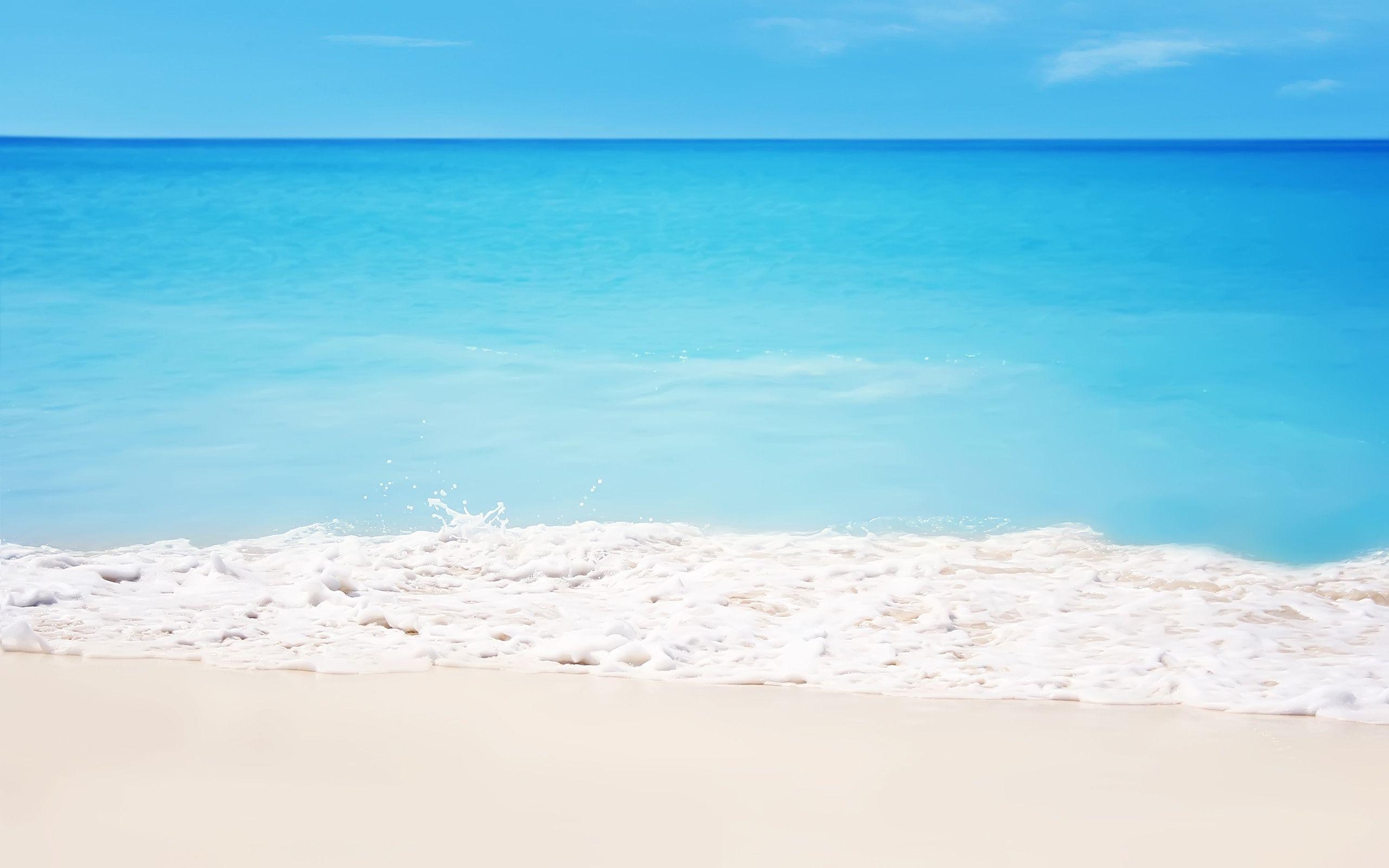 2560x1600 White Sand Beach HD Wallpaper, Desktop