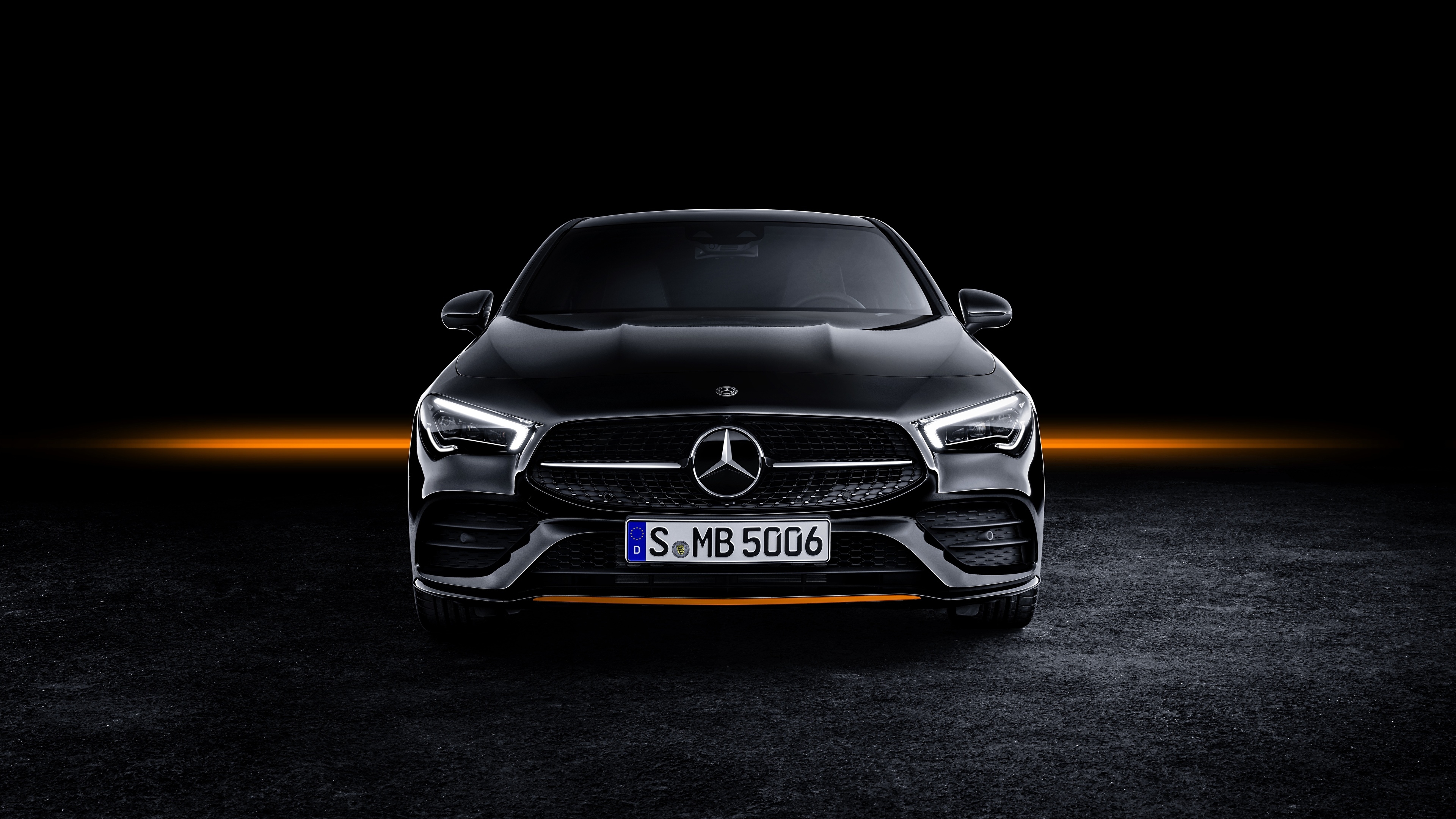 3840x2160 Wallpaper Mercedes Benz CLA AMG Line 2019 Edition Orange, Desktop