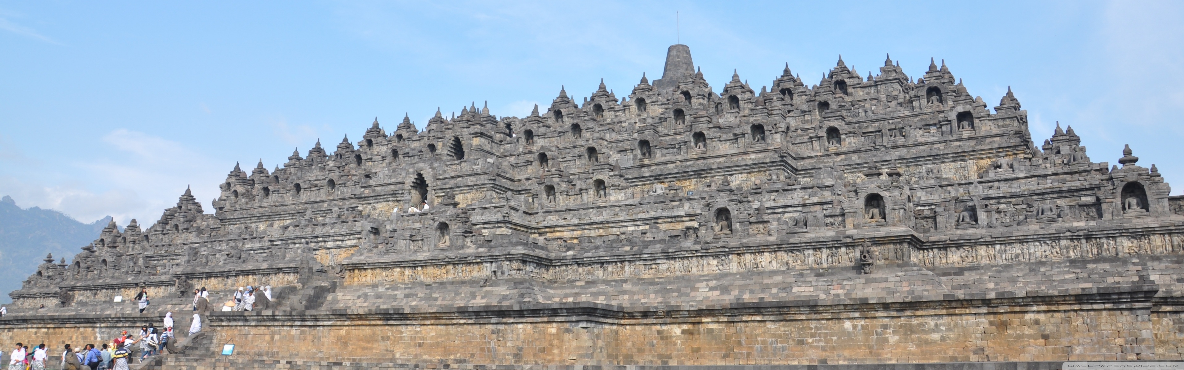 3840x1200 Borobudur Temple, Magelang Center Of Java Indonesia ❤ 4K HD Desktop, Dual Screen