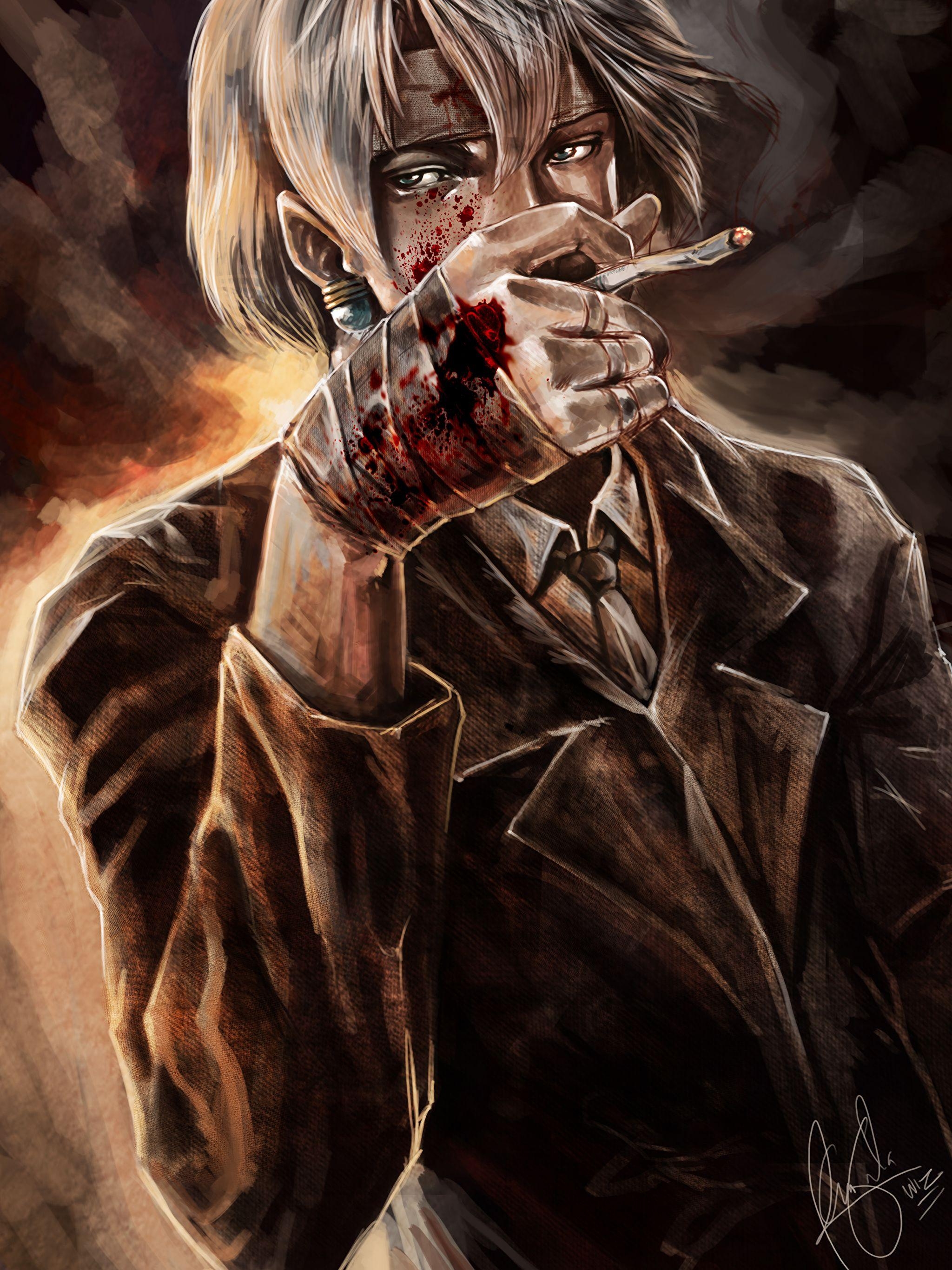 2050x2740 Blood Young man Chrollo Lucilfer Fantasy, Phone