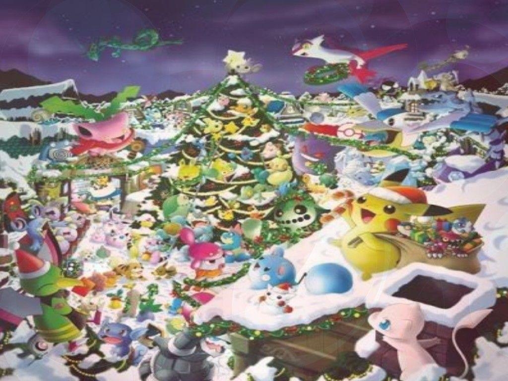 1030x770 pokemon christmas wallpaper, Desktop