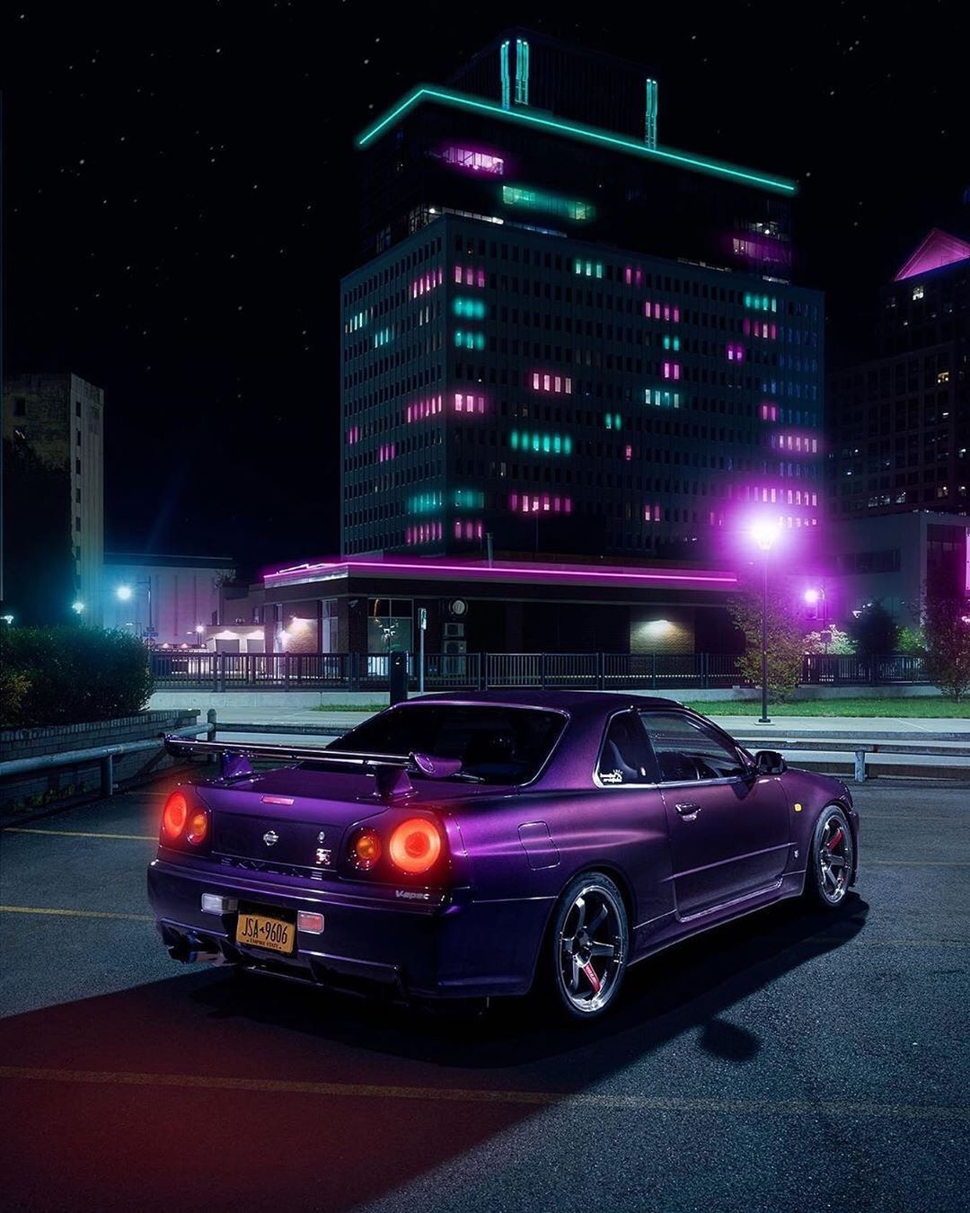 1080x1350 Purple Nissan Skyline Wallpaper Free Purple Nissan Skyline Background, Phone