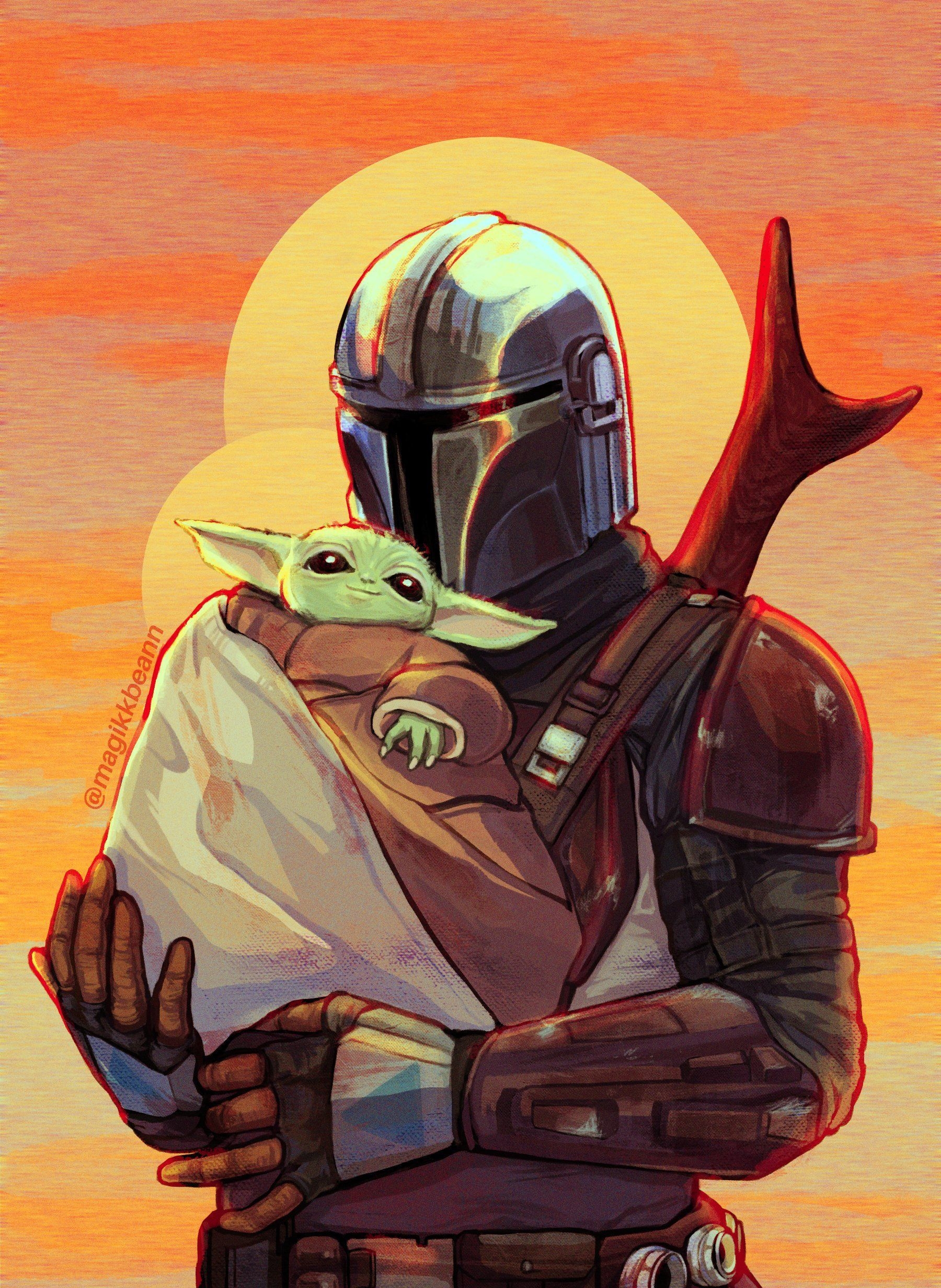 1800x2470 Mandalorian And Baby Yoda Wallpaper Free Mandalorian And Baby Yoda Background, Phone