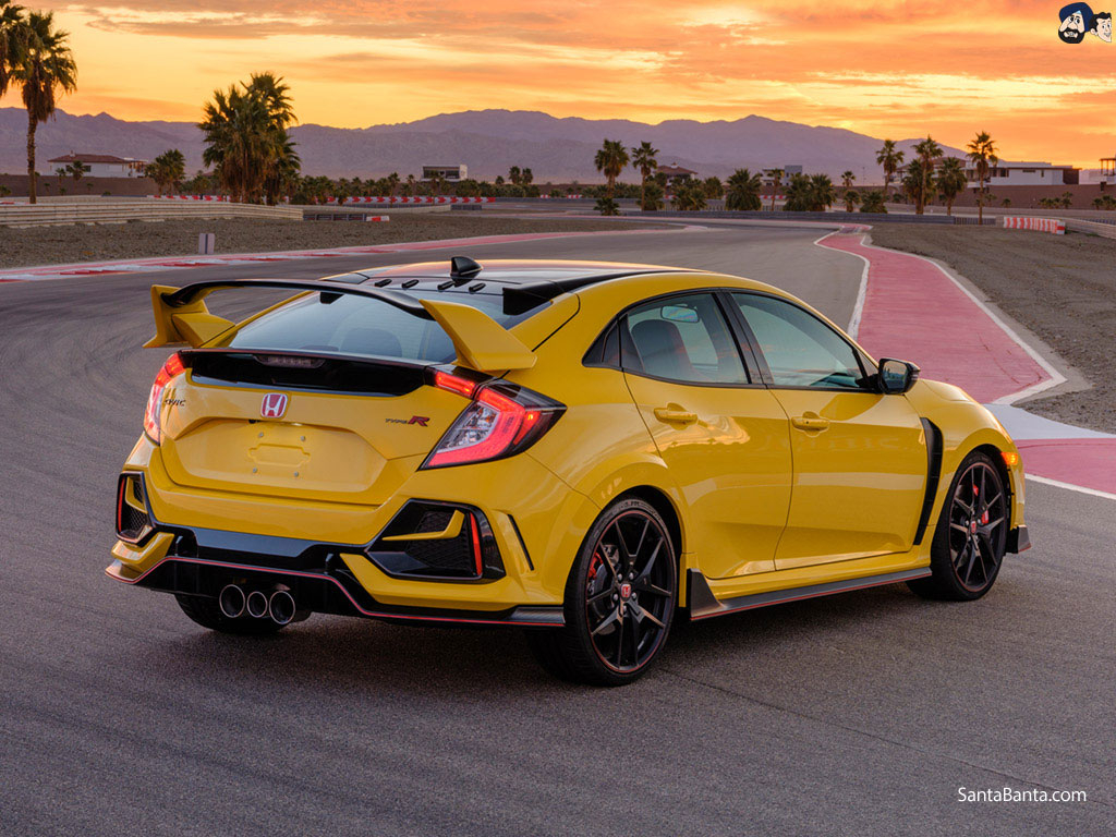 1030x770 Honda Civic Type R in Yellow and Black Shade, Desktop