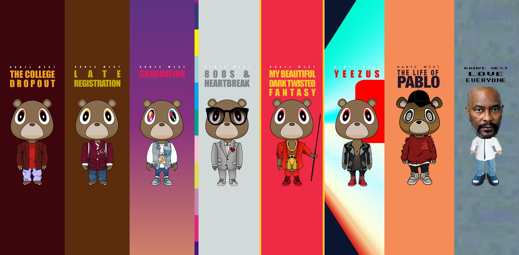 2200x1080 Kanye Wallpaper, Dual Screen