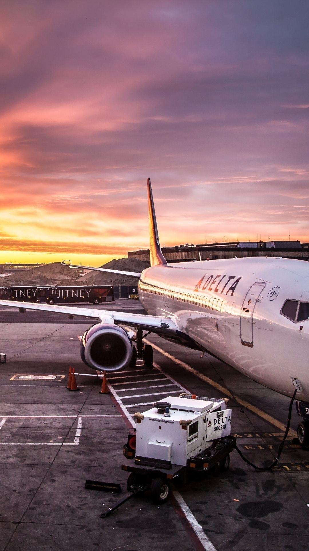 1080x1920 Delta Airline Airplane On Jfk Airport iPhone Wallpaper iPhone Wallpaper HD Wallpaper & Background Download, Phone