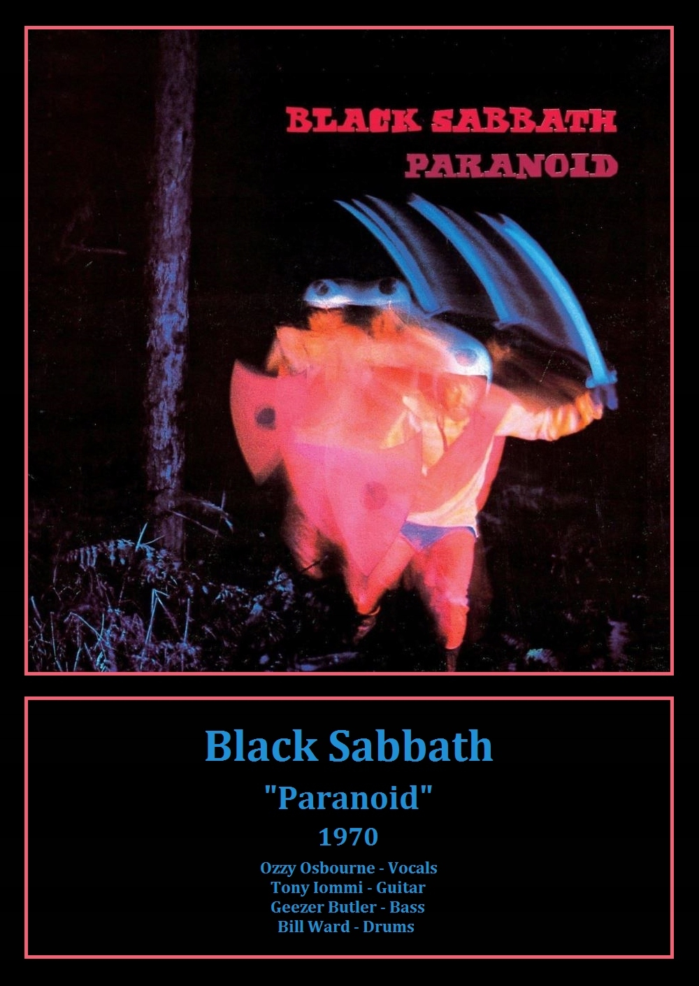 1000x1410 Plakat A3 Sabbath Paranoid 1970, Phone